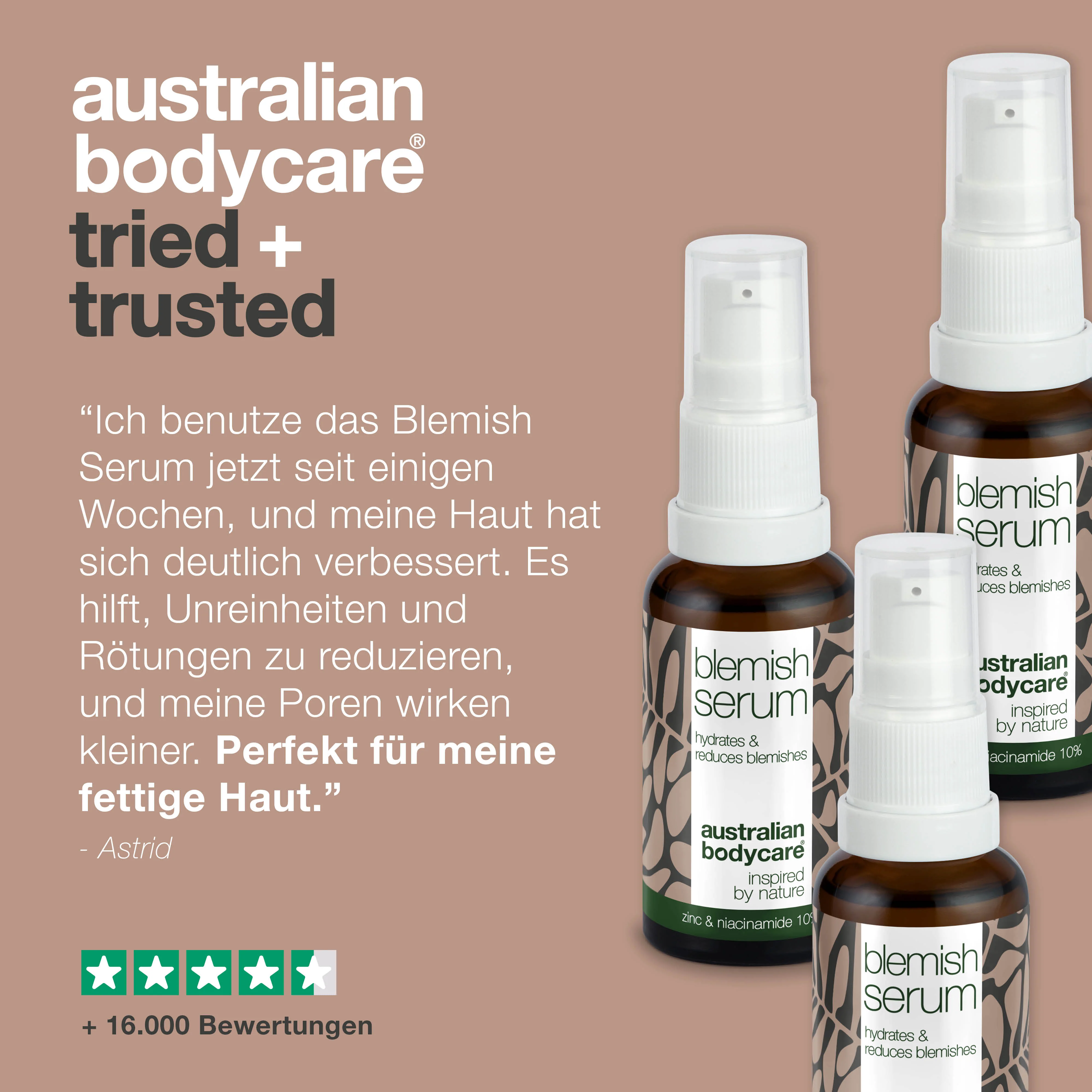 3 St. Niacinamid Serum bei Pickeln und unreiner Haut — Mit Niacinamid 10 %, Zink 1 % und Teebaumöl bei unreiner und fettiger Haut - Image 5