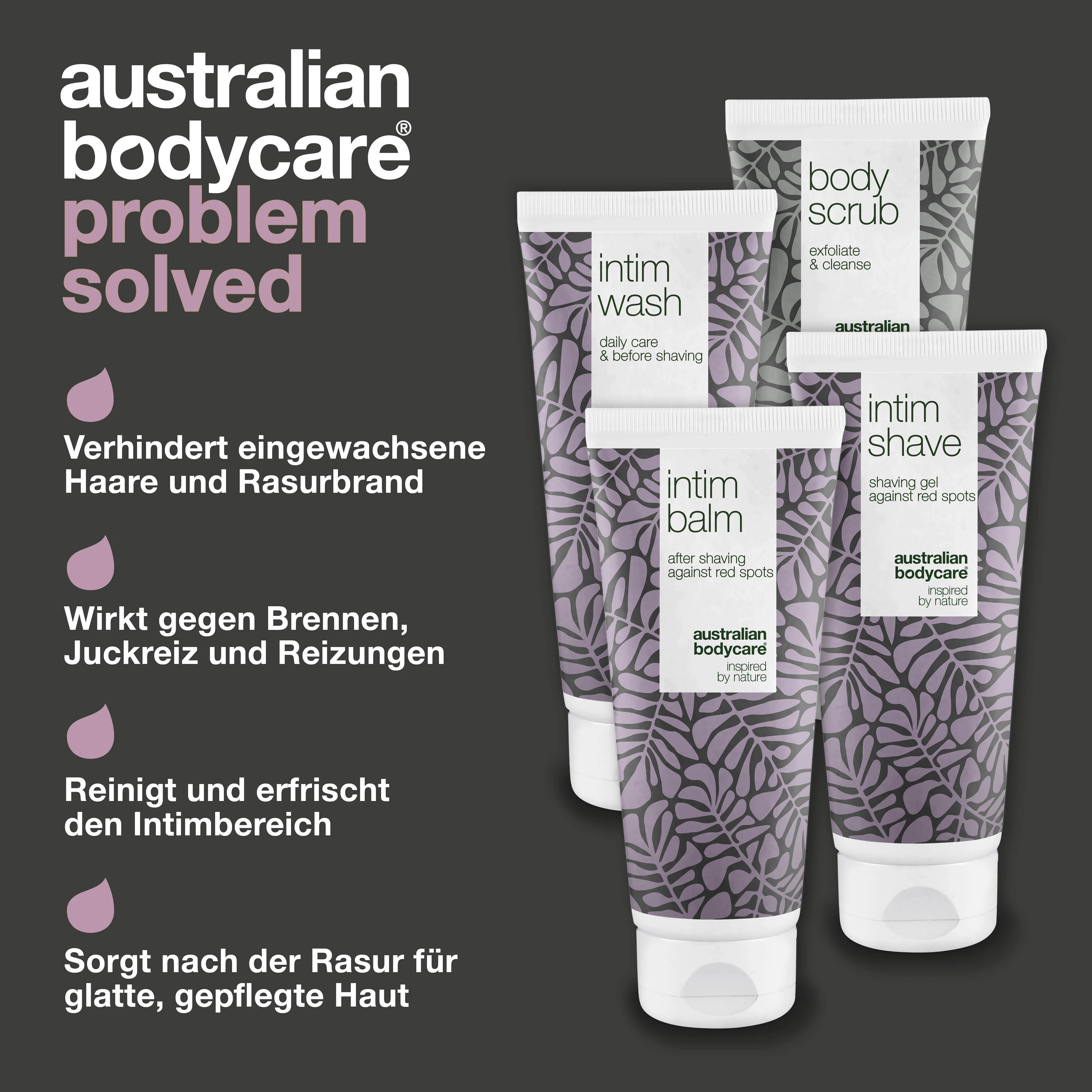 4-er Paket für Intimrasur gegen rote Pickel und eingewachsene Haare  — 4 Produkte gegen Rasierpickel und Rasurbrand im Intimbereich - Image 3