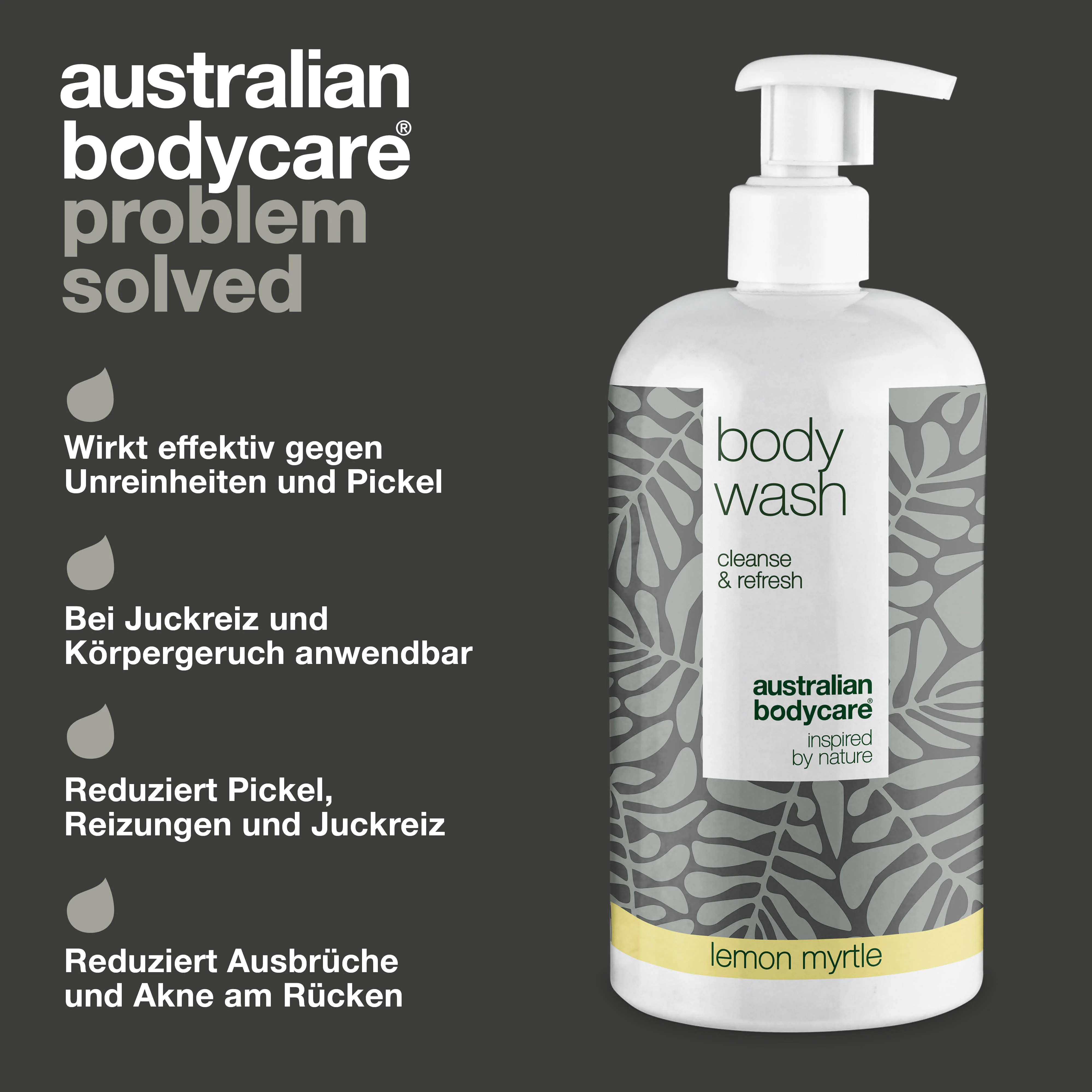 4 für 3 Teebaumöl Duschgel 500 ml Zitronenmyrte - Vorteilspack — Vorteilspack mit 4 Body Wash (500 ml): Teebaumöl Zitronenmyrte - Image 3