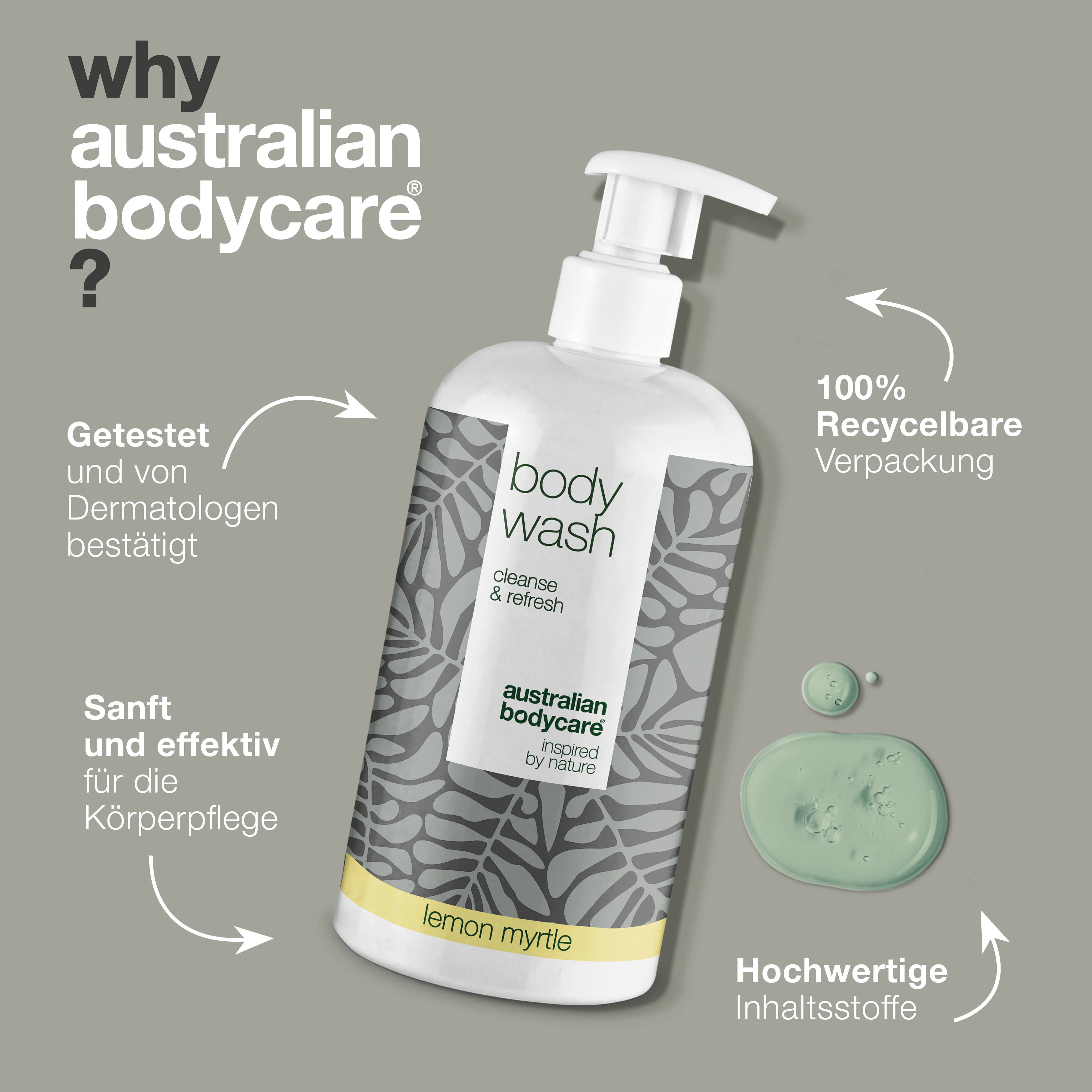 4 für 3 Teebaumöl Duschgel 500 ml Zitronenmyrte - Vorteilspack — Vorteilspack mit 4 Body Wash (500 ml): Teebaumöl Zitronenmyrte - Image 4