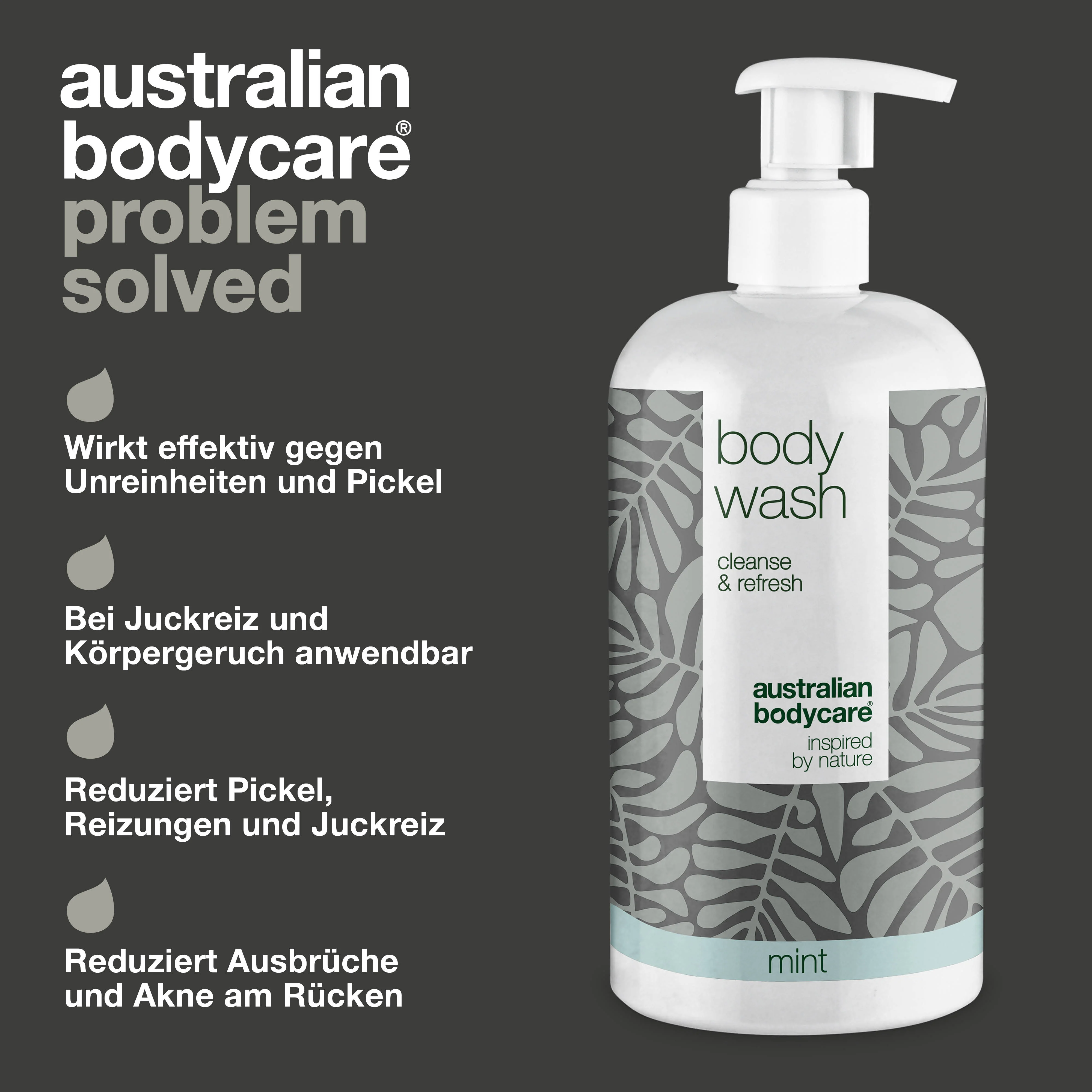4 für 3 Teebaumöl Duschgel 500 ml Minze - Vorteilspack — Vorteilspack mit 4 Body Wash (500 ml): Teebaumöl Minze - Image 3