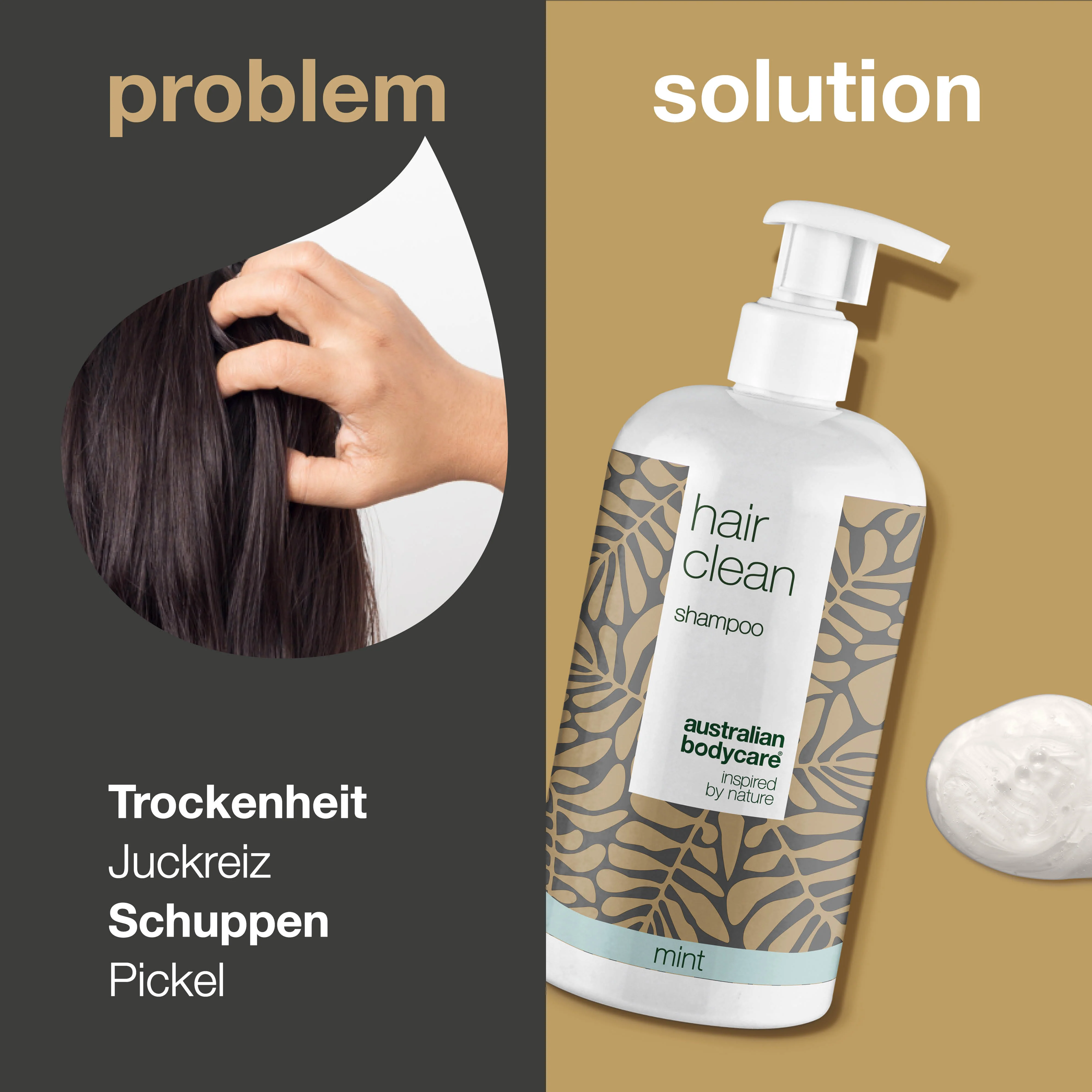 4 für 3 Shampoos mit Teebaumöl 500ml Minze - Vorteilspack — Vorteilspack mit 4 Shampoos (500 ml): Teebaumöl Minze - Image 2