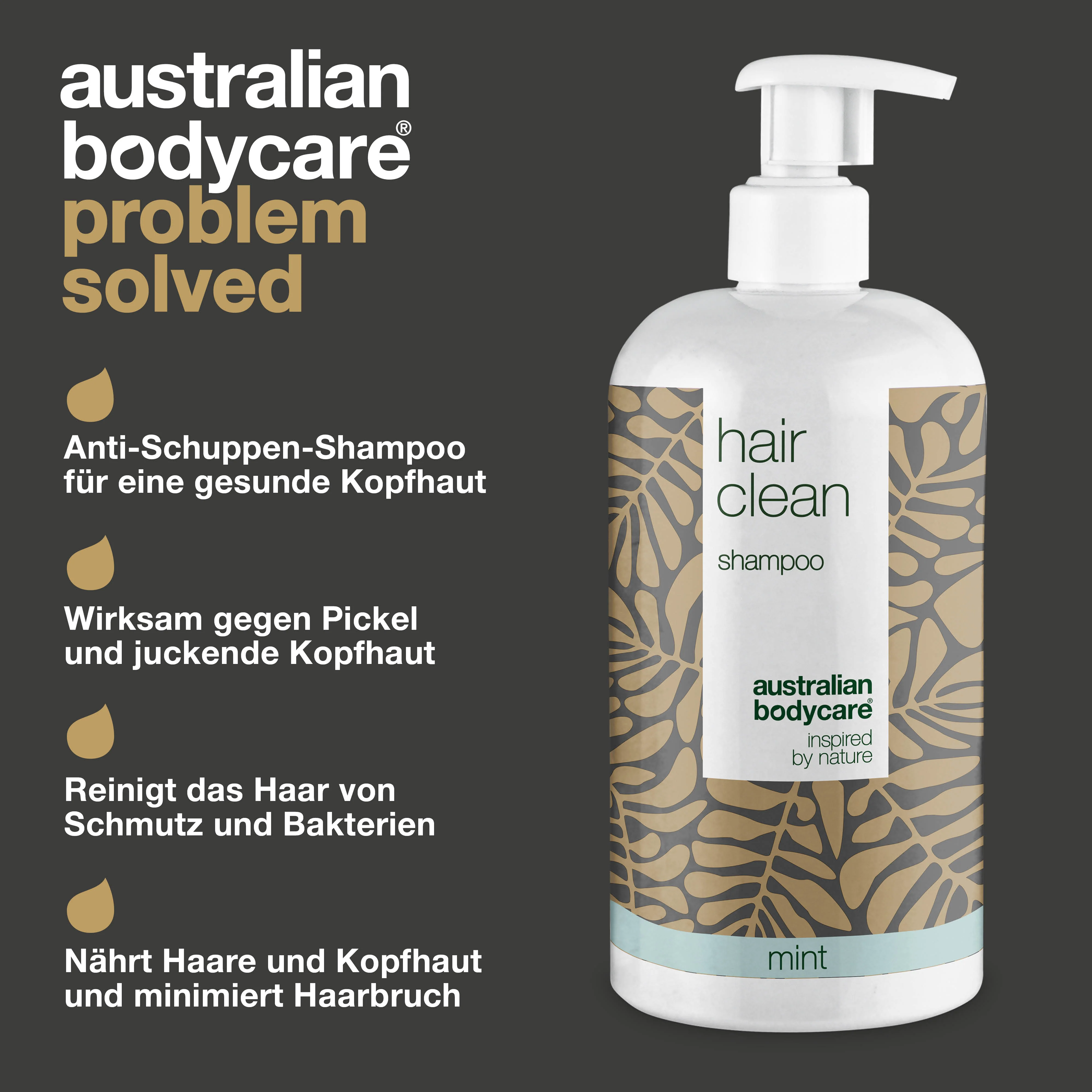 4 für 3 Shampoos mit Teebaumöl 500ml Minze - Vorteilspack — Vorteilspack mit 4 Shampoos (500 ml): Teebaumöl Minze - Image 3