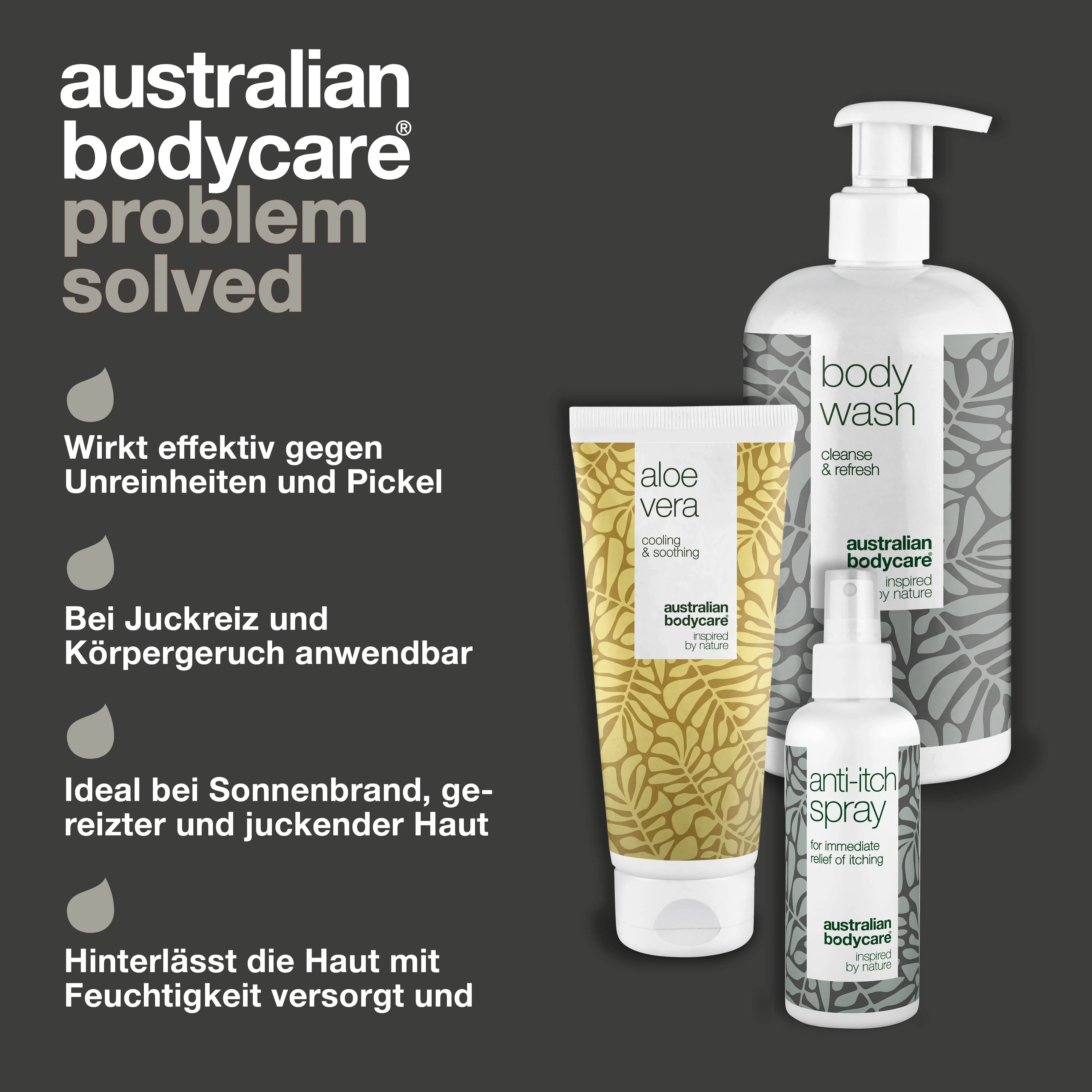 After Sun Paket für gerötete Haut und Sonnenbrand — 3 Produkte zur Pflege von Sonnenbrand, brennender Haut und bei Sonnenallergie - Image 3