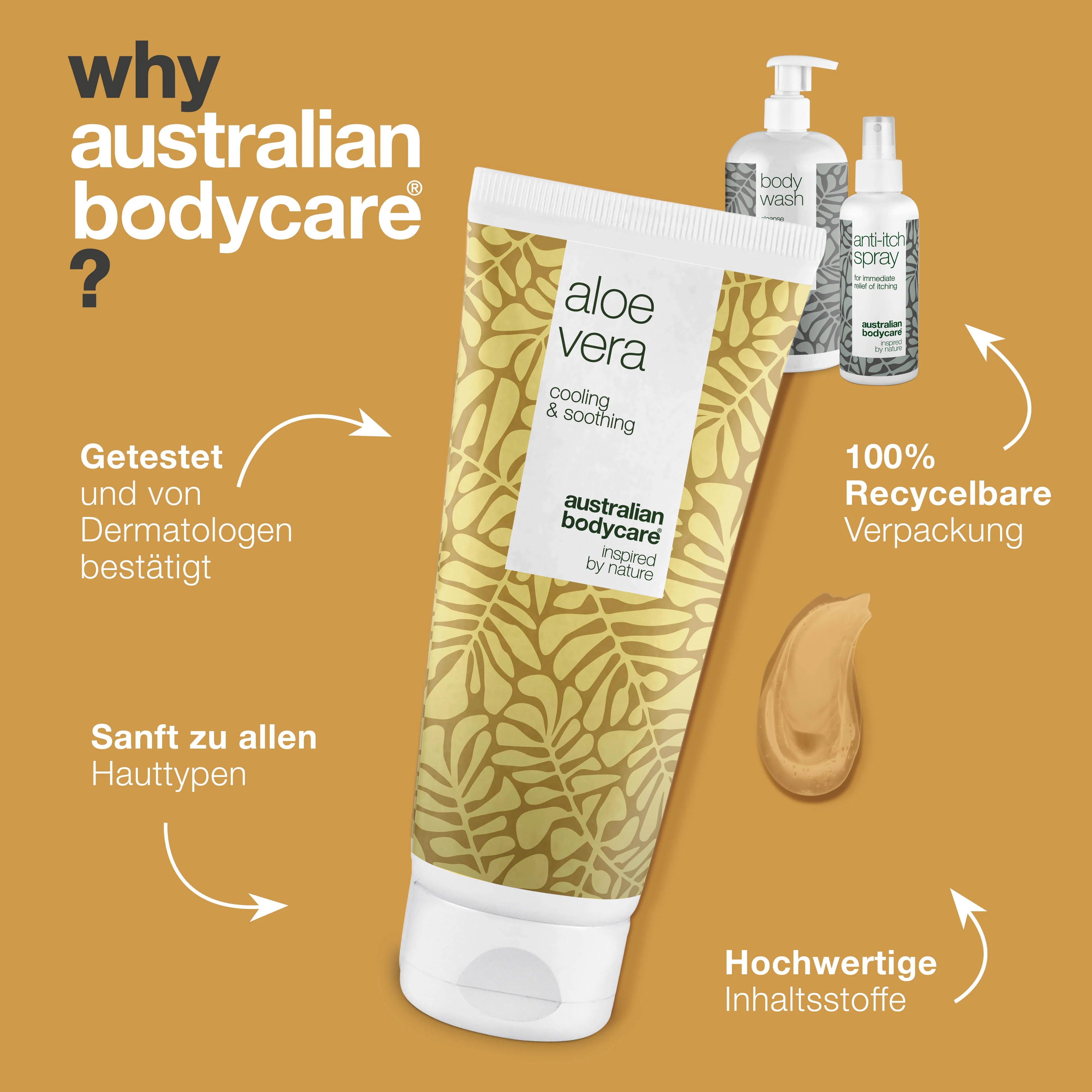After Sun Paket für gerötete Haut und Sonnenbrand — 3 Produkte zur Pflege von Sonnenbrand, brennender Haut und bei Sonnenallergie - Image 4