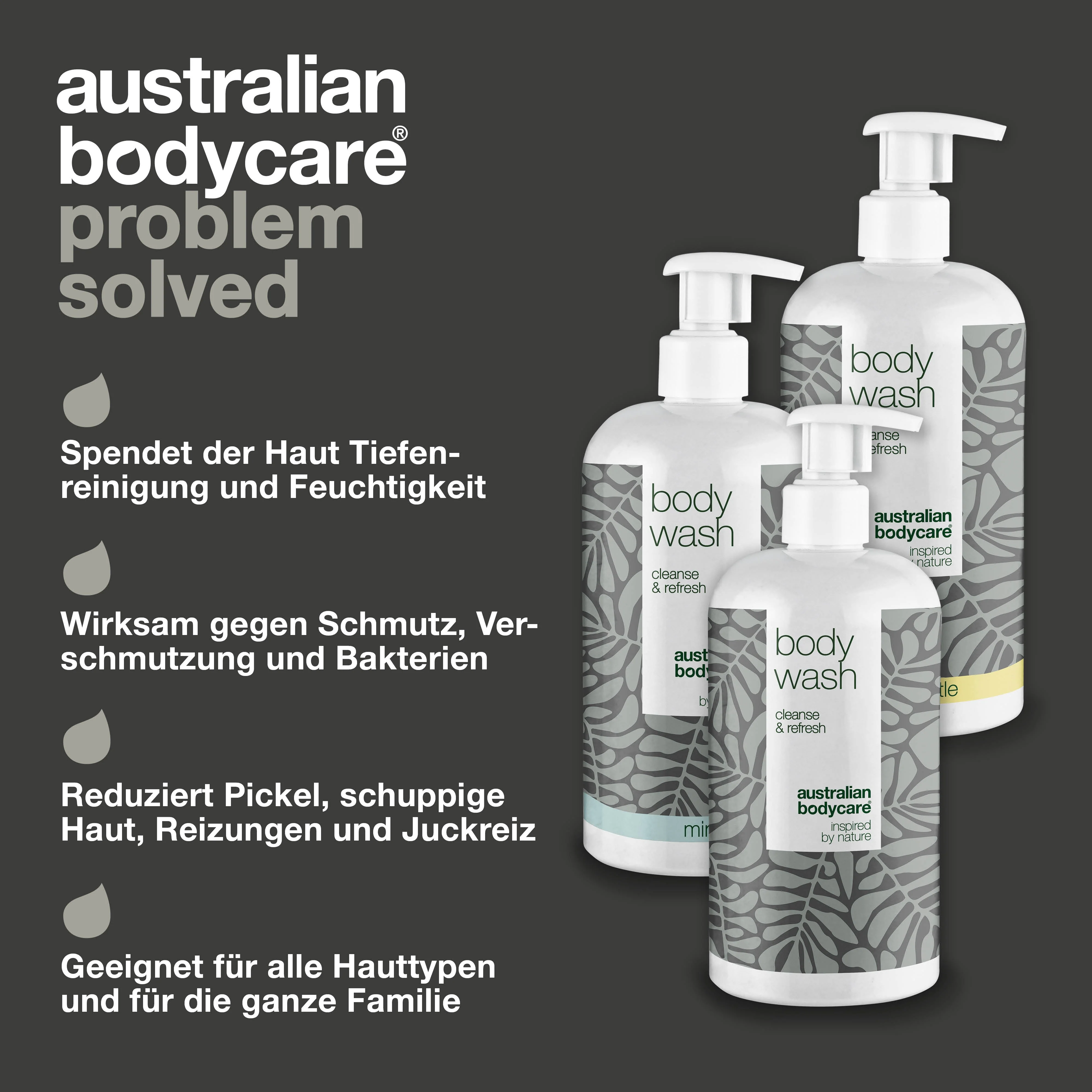 3 Body Wash - Angebotspaket — Angebotspaket mit 3 Duschgels (500 ml): Teebaumöl, Lemon Myrtle & Mint - Image 3