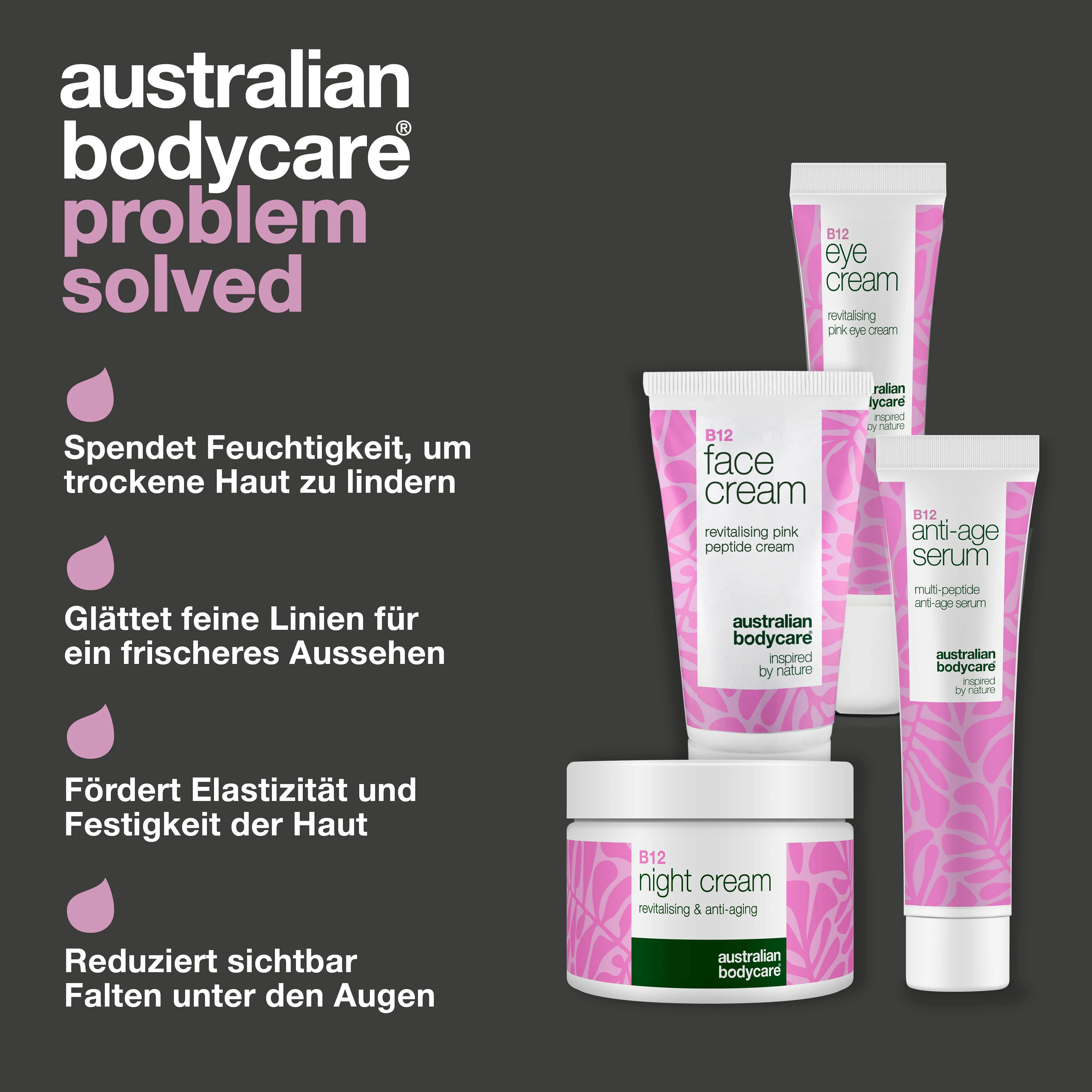 B12-Pflegeset – Reduzieren Sie Falten, für mehr Ausstrahlung — 4 Produkte mit B12 für Anti-Aging-Effekt. Für jugendliche, feste Haut. - Image 3
