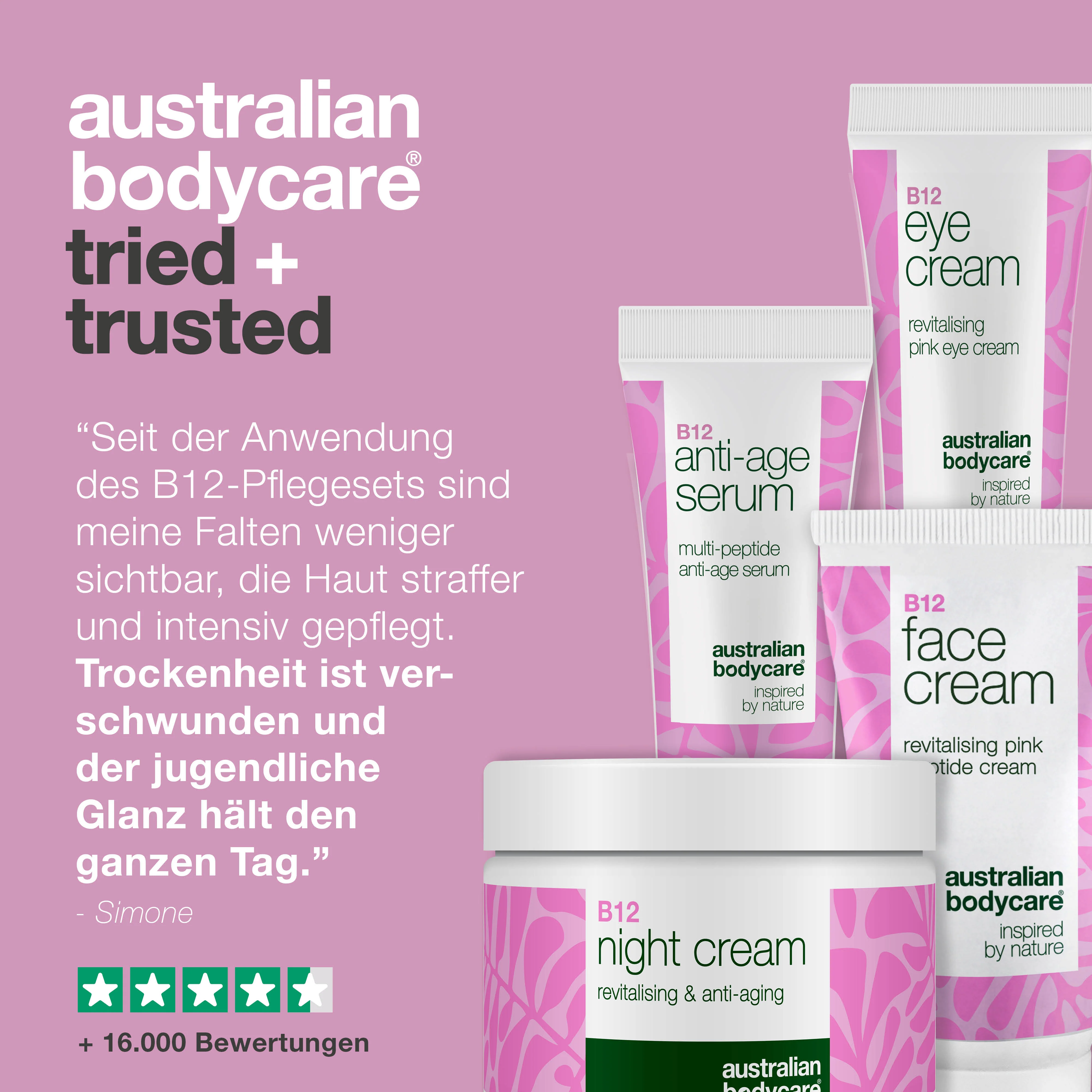 B12-Pflegeset – Reduzieren Sie Falten, für mehr Ausstrahlung — 4 Produkte mit B12 für Anti-Aging-Effekt. Für jugendliche, feste Haut. - Image 5