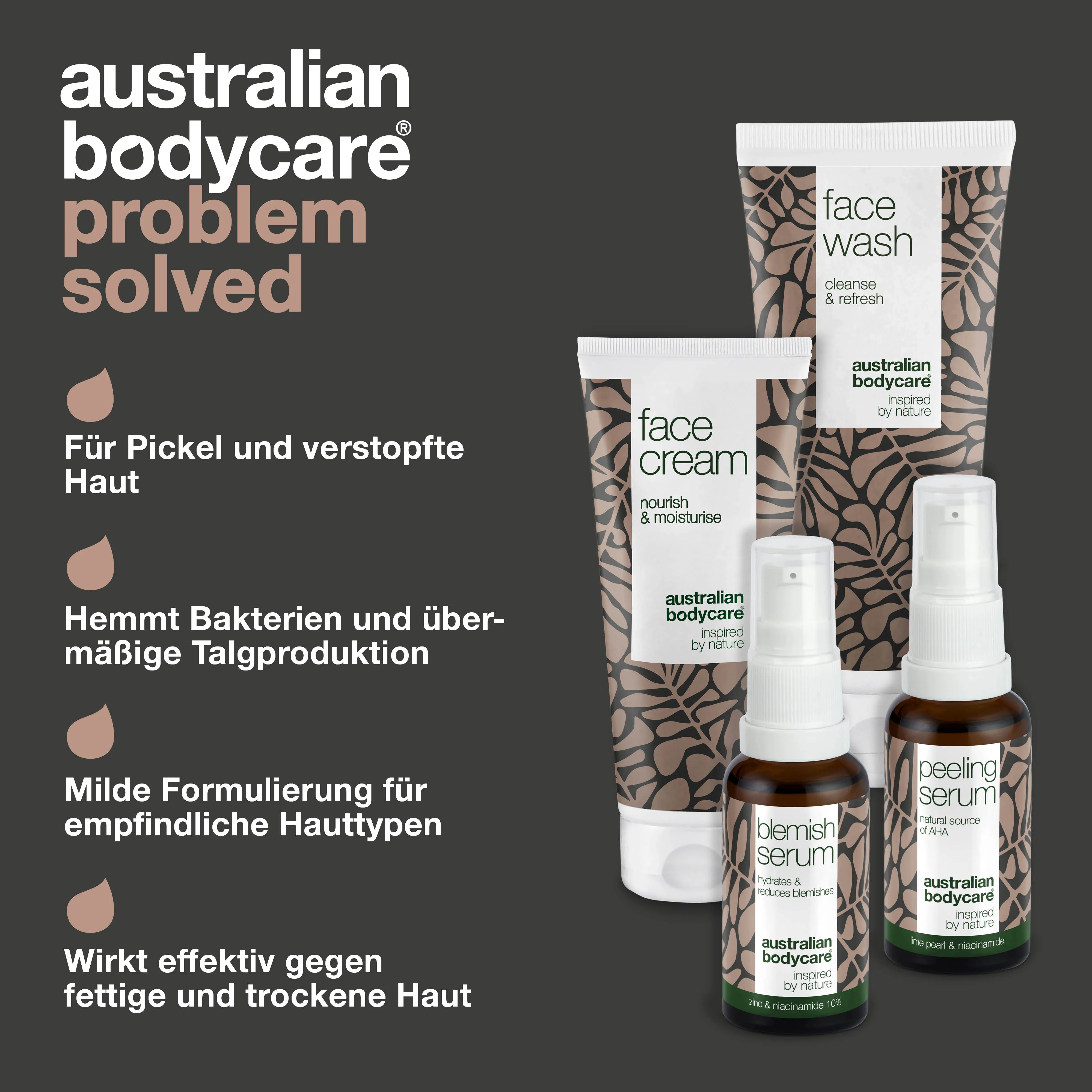 4er-Paket für unreine Haut und Pickel  — Tiefenreinigende Hautpflege für fettige Haut, Pickel und Mitesser - Image 3