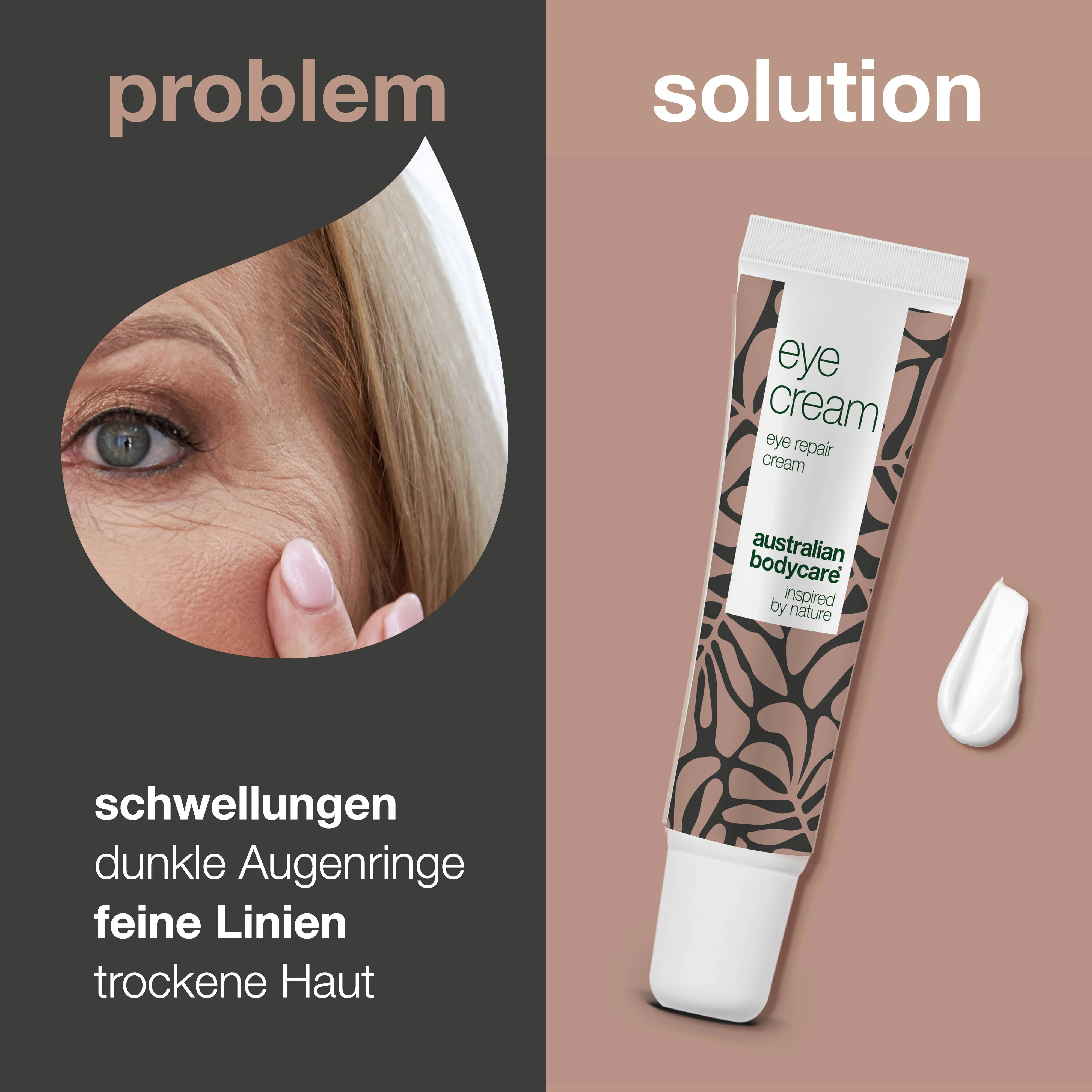 Augencreme gegen Schwellungen, dunkle Ringe und Fältchen — Effektive Augencreme, die Schwellungen und dunkle Ringe reduziert. Spendet Feuchtigkeit und glättet Fältchen für ein frisches Aussehen. - Image 2