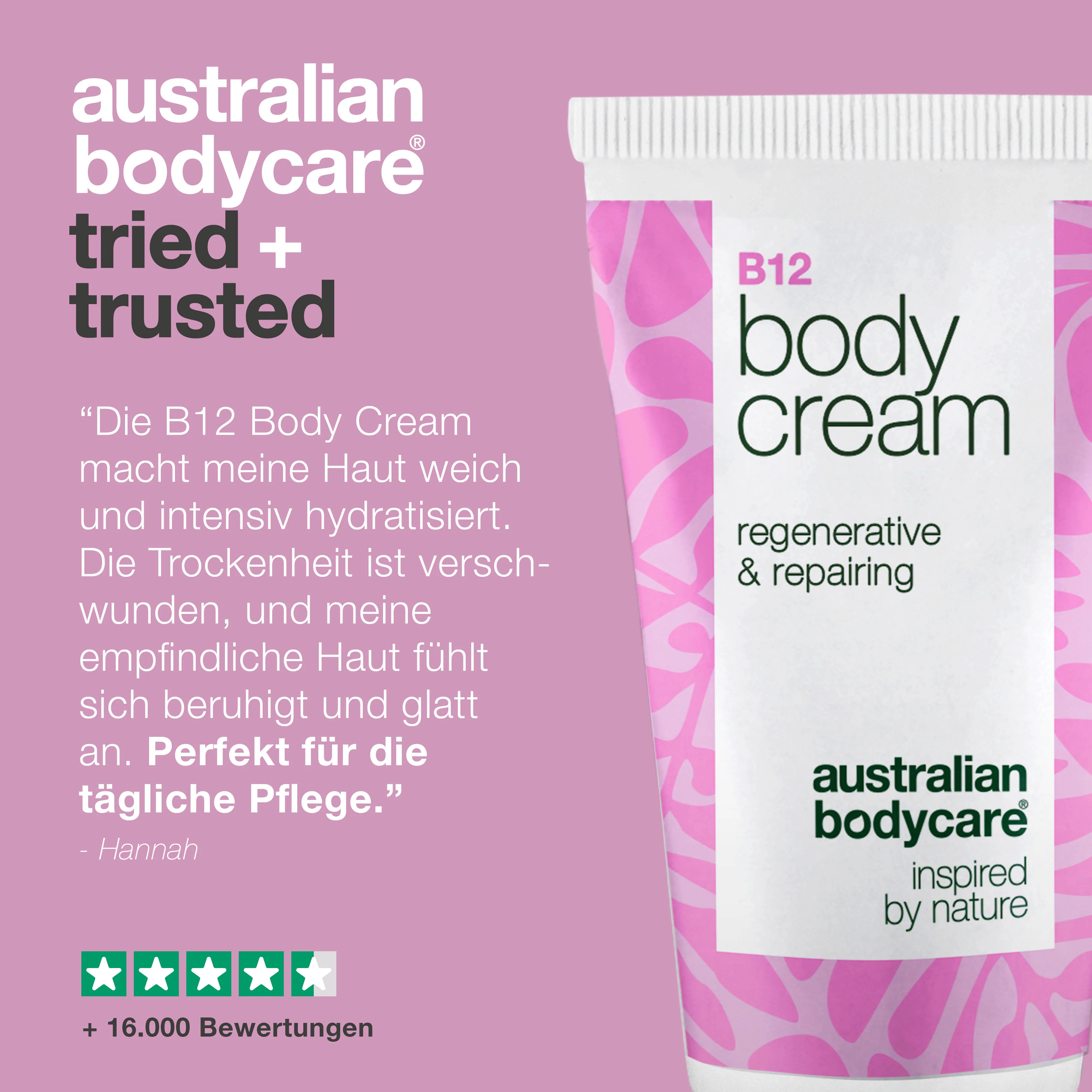 B12 Body Cream – Regenerierende Creme mit Vitamin B12 — Feuchtigkeitsspendende B12 Body Cream für weiche Haut. Für alle Hauttypen. - Image 5