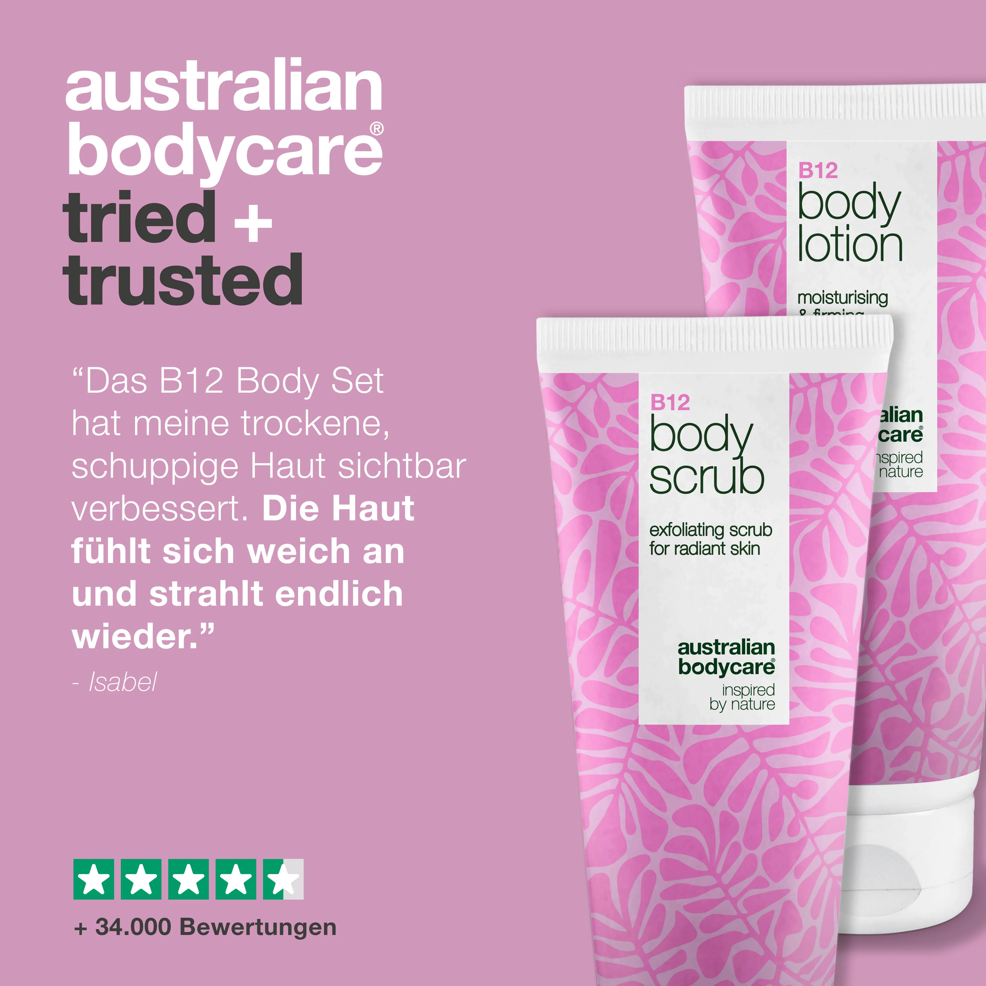 B12-Hautpflegeset für trockene Haut – Peeling & tiefenwirksame Feuchtigkeitspflege — Feuchtigkeitsspendendes B12-Körperpeeling & Lotion für trockene und empfindliche Haut. - Image 5