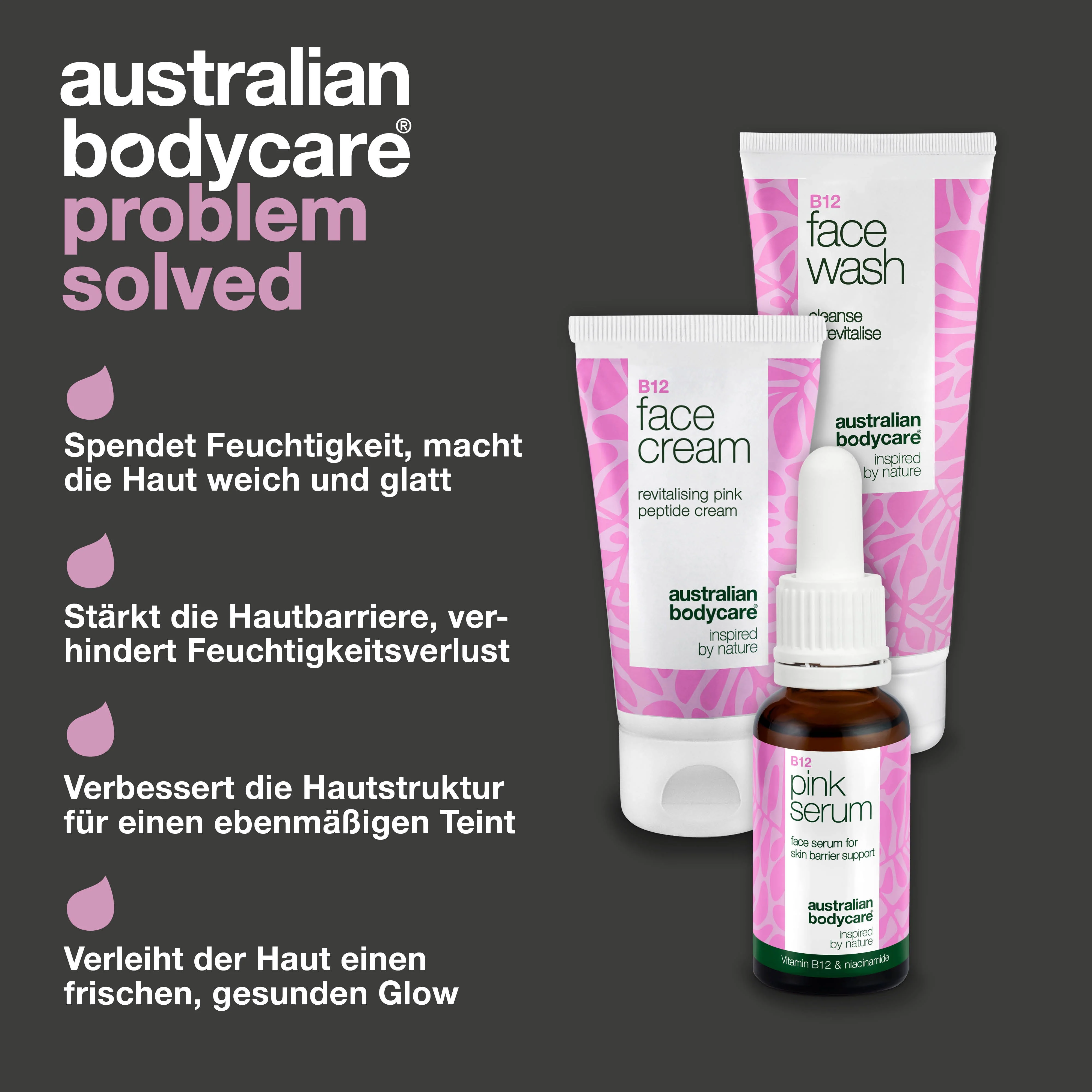 B12 Hautpflegeset – Reinigung, Serum und Gesichtscreme — B12 Hautpflegeset für glatte, gesunde Haut. Feuchtigkeit und Schutz täglich. - Image 3