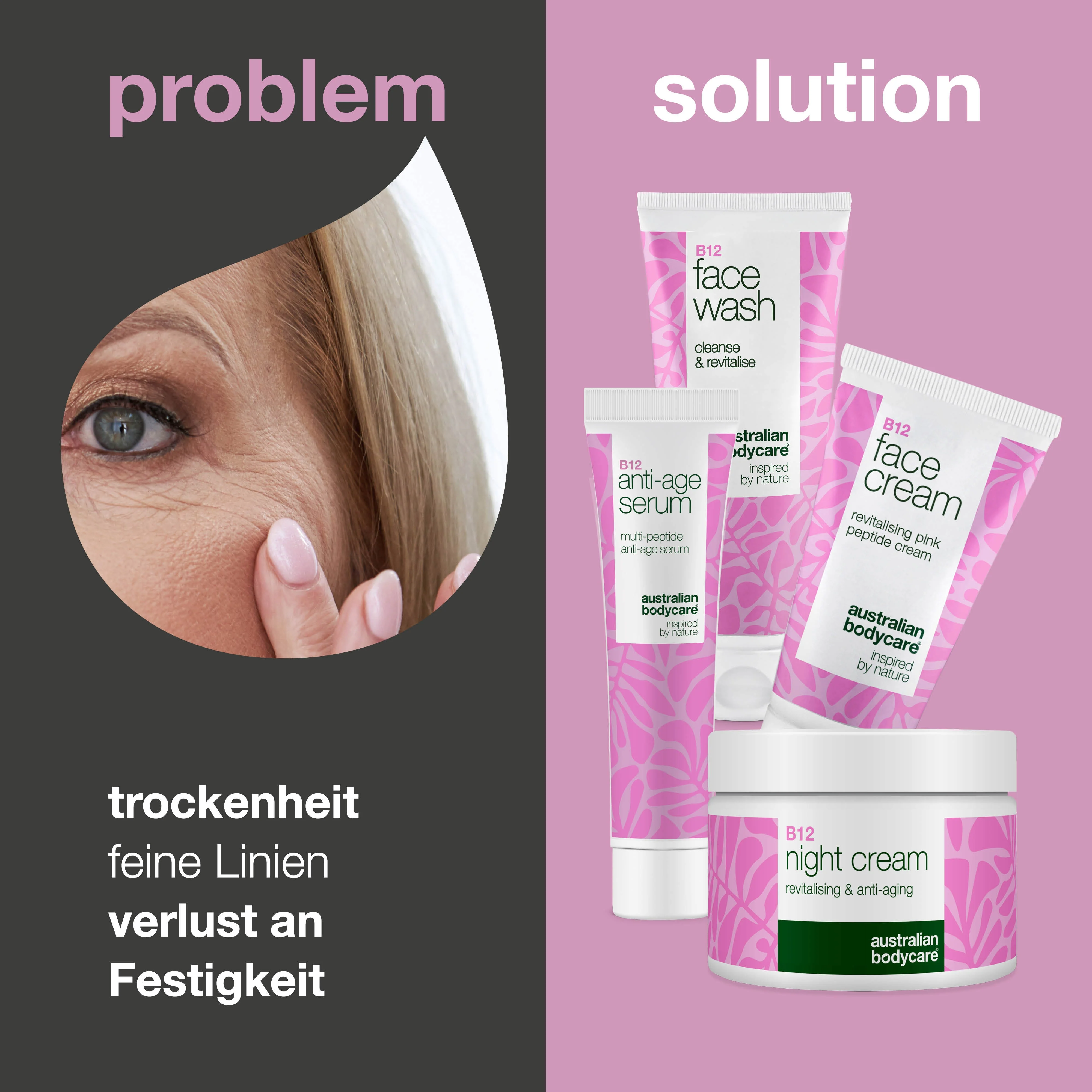 Anti-Aging B12 Set für reife Haut – Feuchtigkeit & Straffung — B12 Pflegeset für reife Haut. Spendet Feuchtigkeit, strafft und glättet. - Image 2