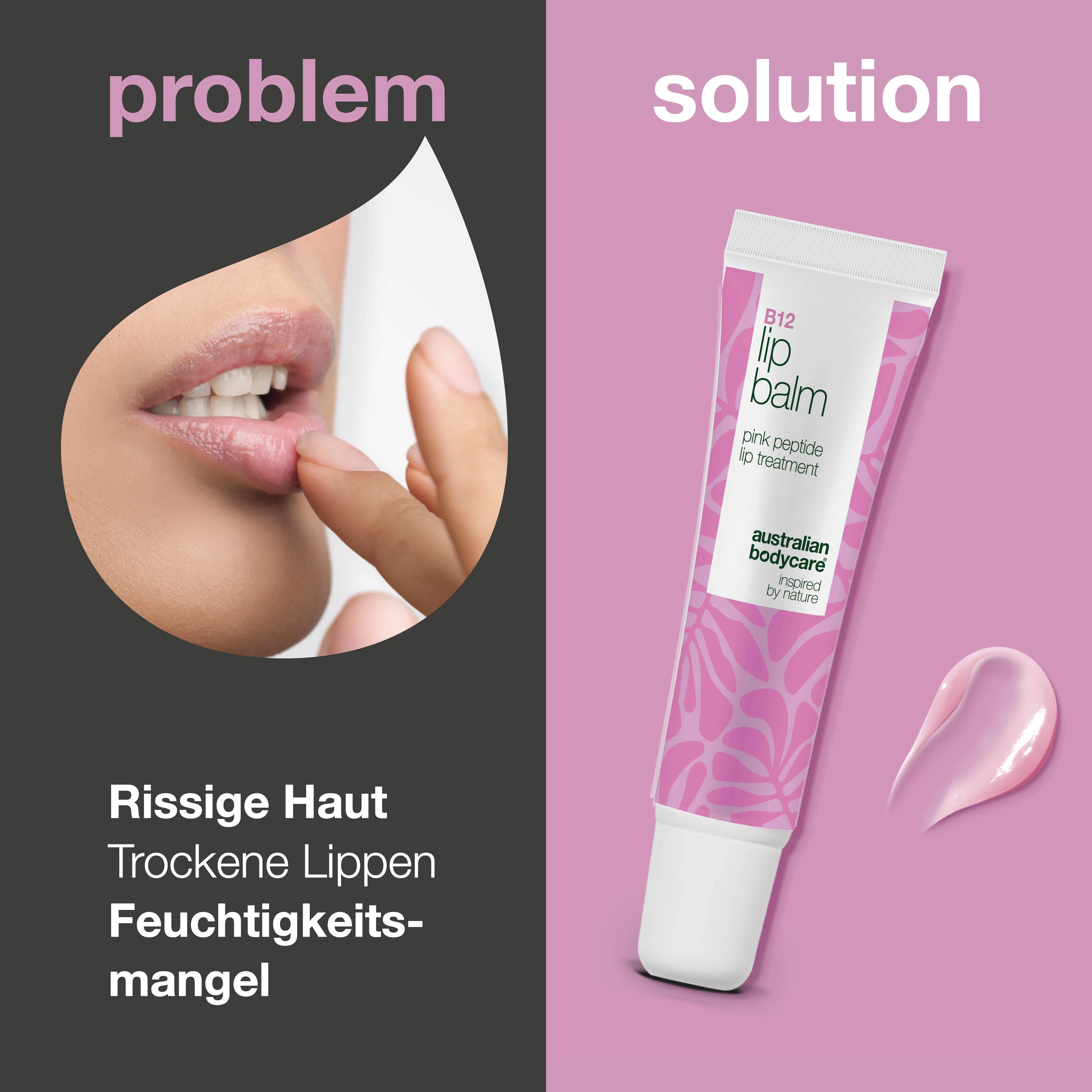 Lippenbalsam mit B12 – Feuchtigkeit für volle, weiche Lippen — Erleben Sie weiche, volle Lippen mit B12-Lippenbalsam. Intensive Feuchtigkeit, glättet Linien und beugt Trockenheit vor - Image 2