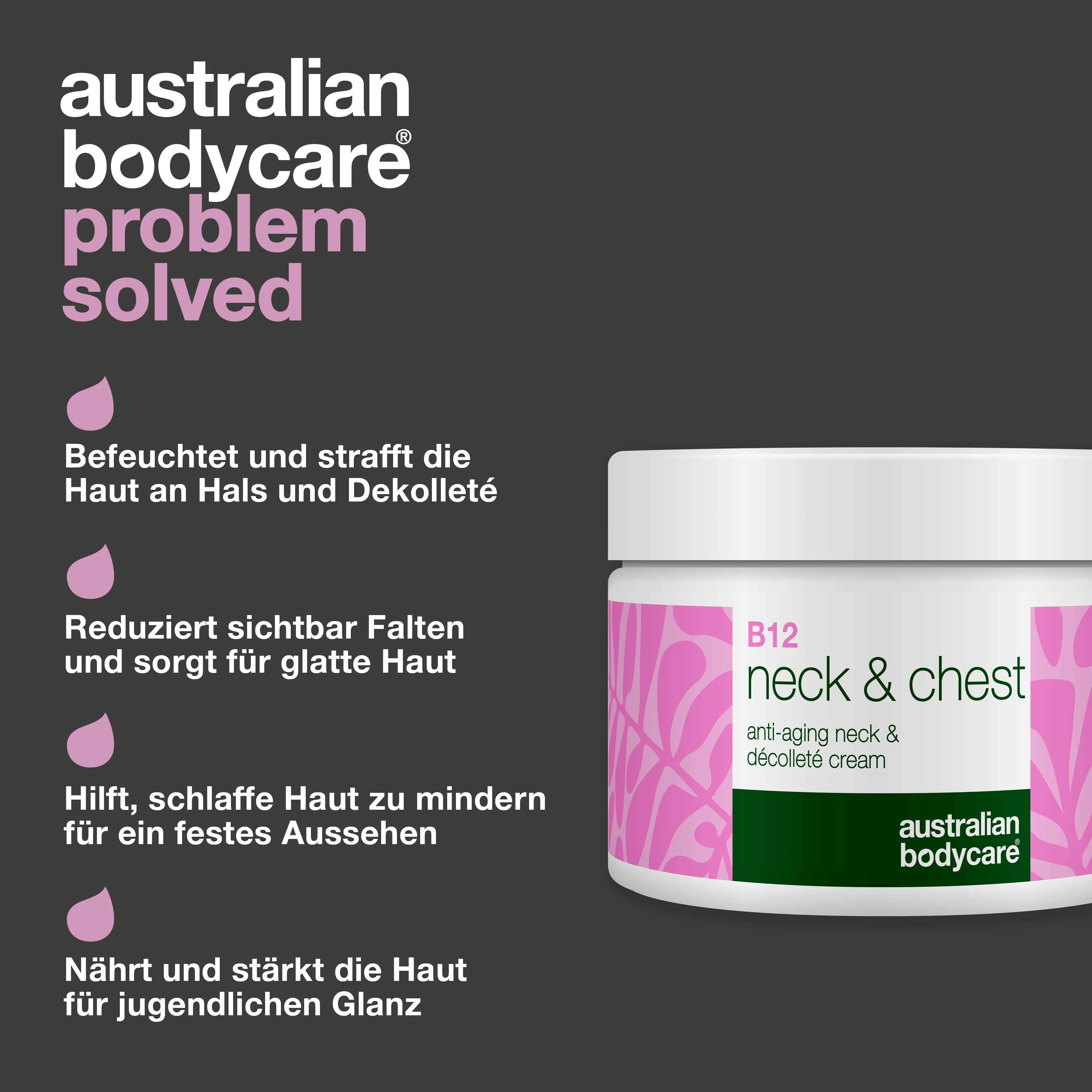 B12 Creme für Hals – Reduziert Falten und strafft Haut — Die B12 Hals- und Dekolletécreme spendet Feuchtigkeit, strafft und reduziert Falten für eine glatte, jugendliche Haut. - Image 3