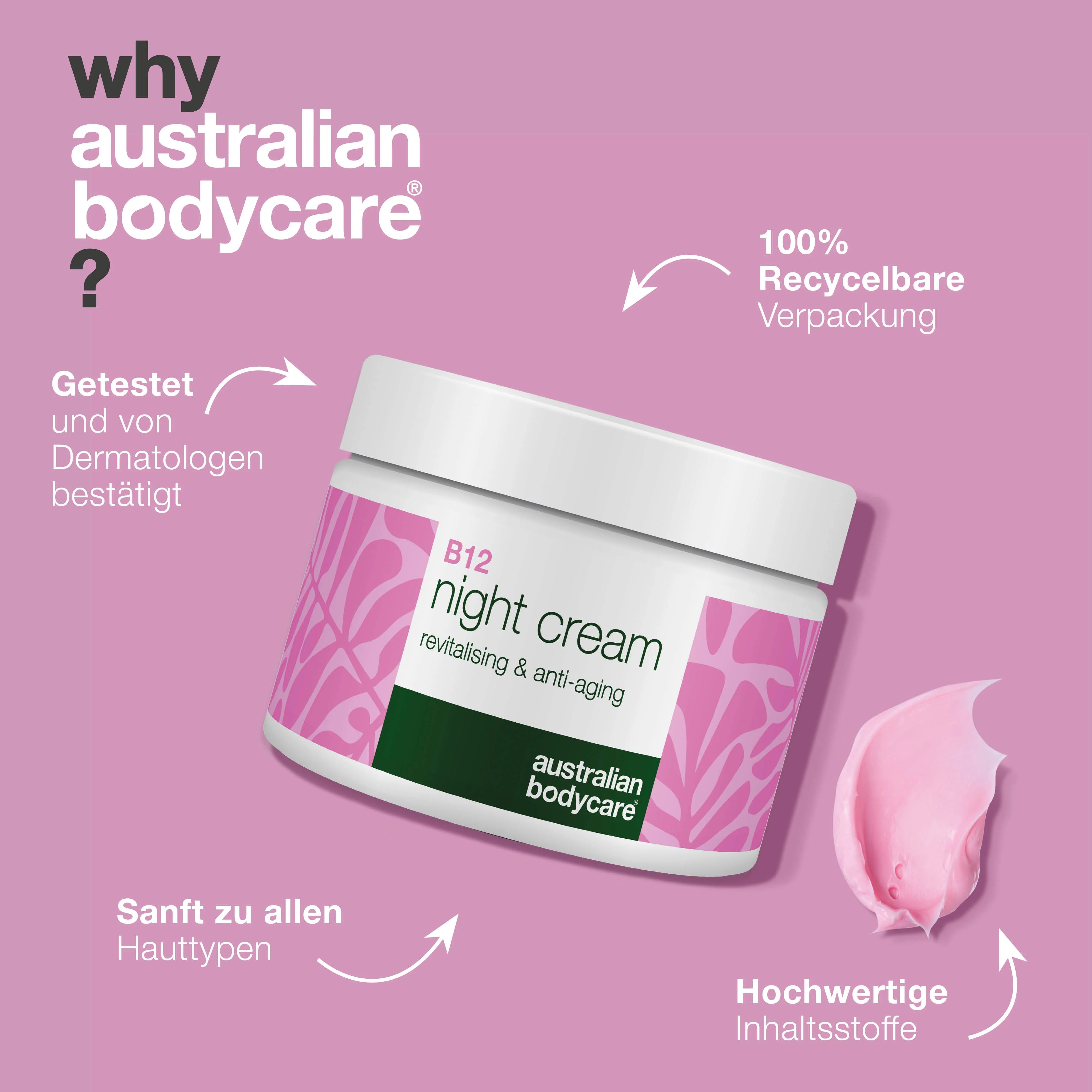B12 Nachtcreme – Anti-Aging Pflege für Strahlende Haut — B12 Nachtcreme spendet Feuchtigkeit, strafft und verleiht natürlichen Glanz. - Image 4