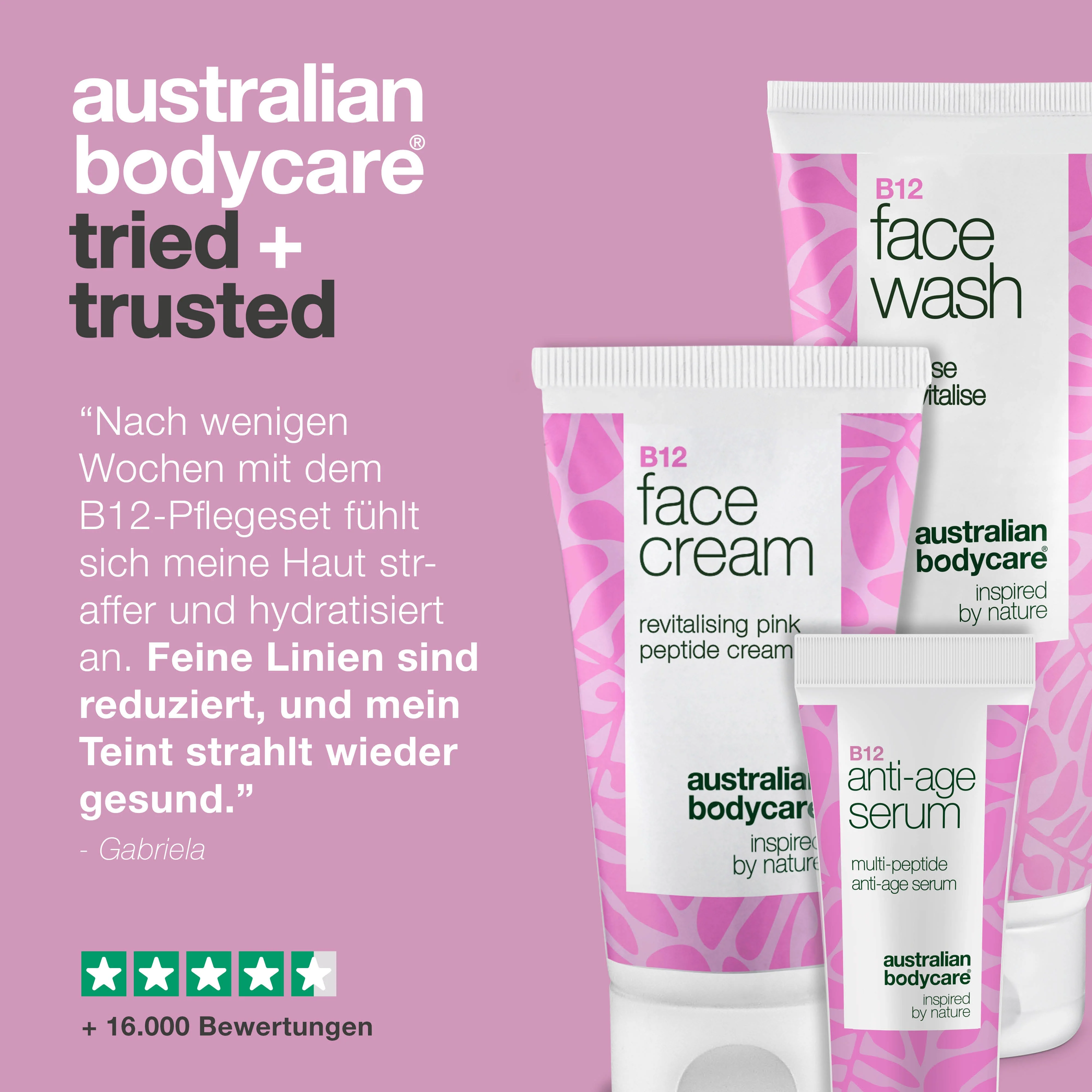 Gesichtsreiniger, Serum und Creme mit B12 für reife Haut — B12 für reife Haut. Reiniger, Serum und Creme für feste, strahlende Haut. - Image 5
