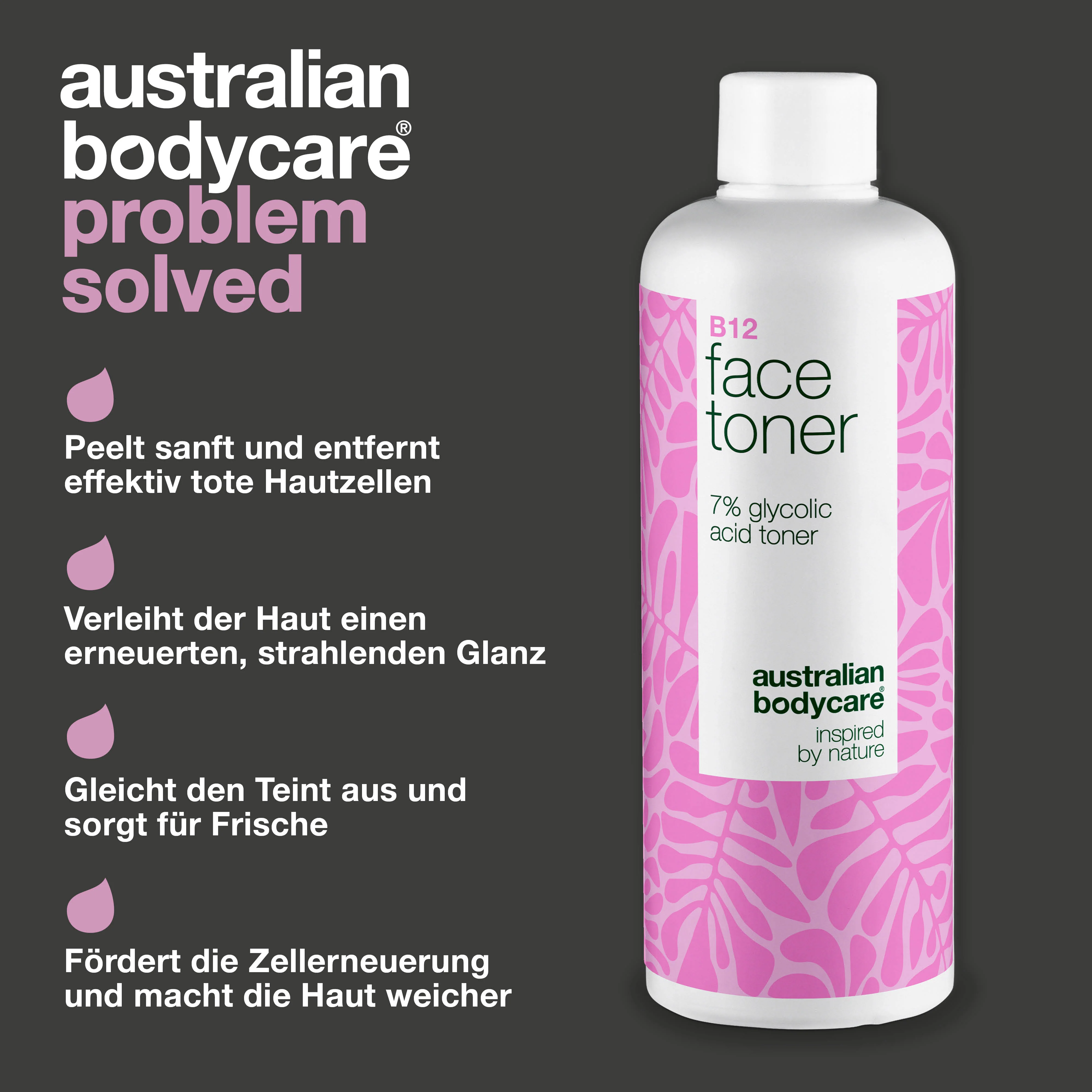 Gesichtstoner mit B12 und 7% Glycolic Acid für glatte Haut — Exfolierender Toner mit B12 und 7% Glycolic Acid für ein glattes, frisches Hautbild und natürliche Ausstrahlung. - Image 3