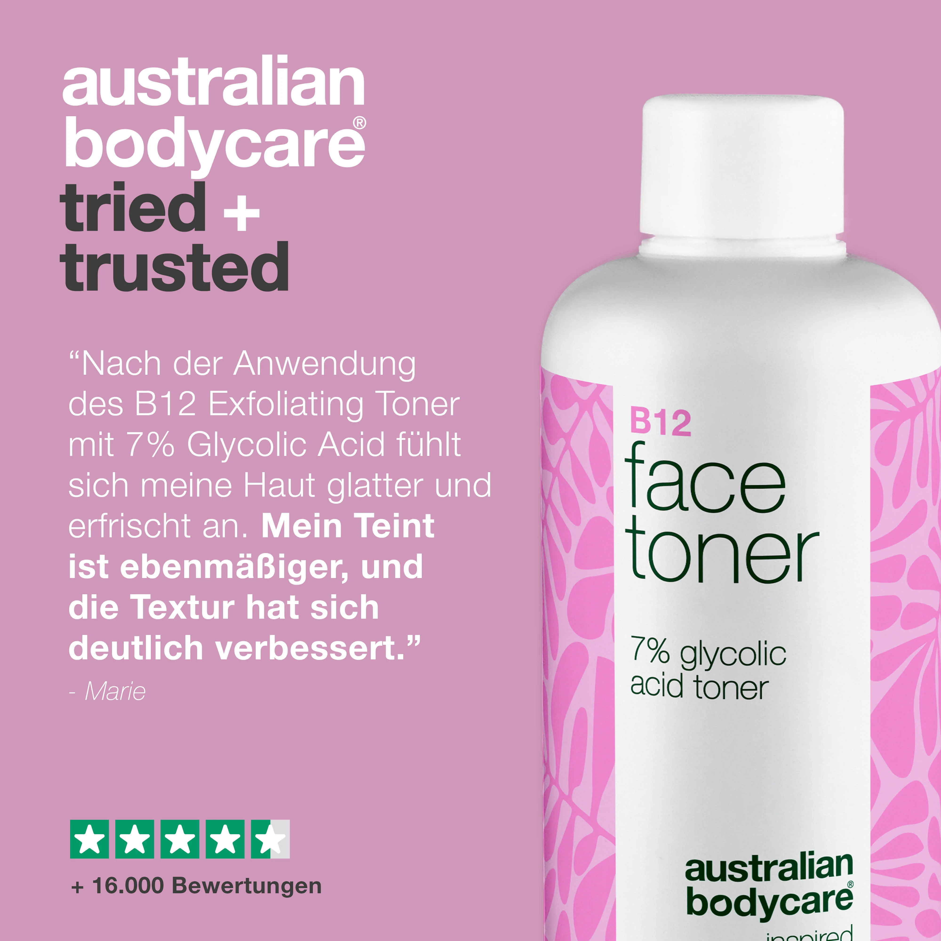 Gesichtstoner mit B12 und 7% Glycolic Acid für glatte Haut — Exfolierender Toner mit B12 und 7% Glycolic Acid für ein glattes, frisches Hautbild und natürliche Ausstrahlung. - Image 5