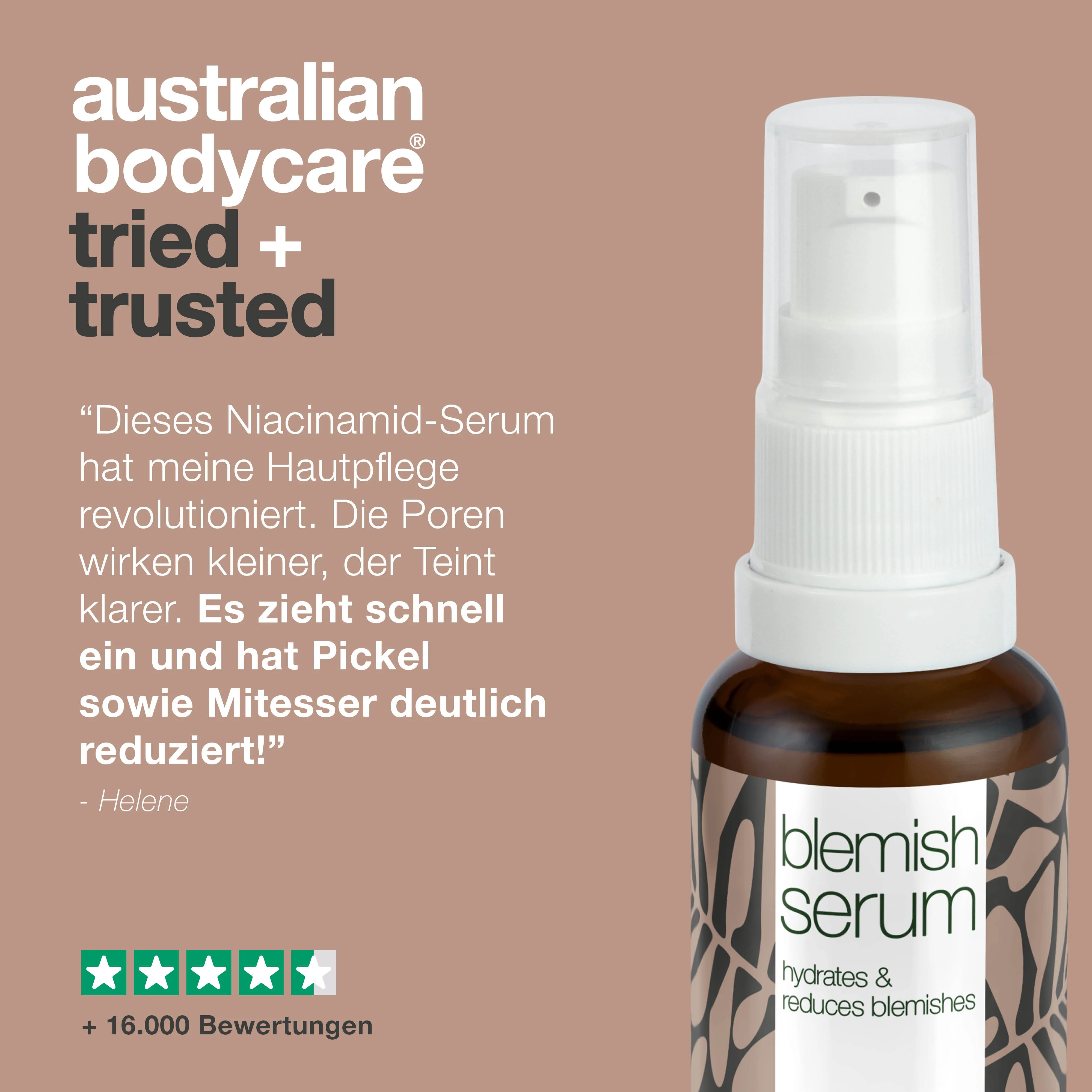 Anti Pickel Serum mit Niacinamiden — Gesichtsserum mit Niacinamiden 10%, Zink 1% und Teebaumöl bei Pickeln, Mitessern und unreiner Haut - Image 5