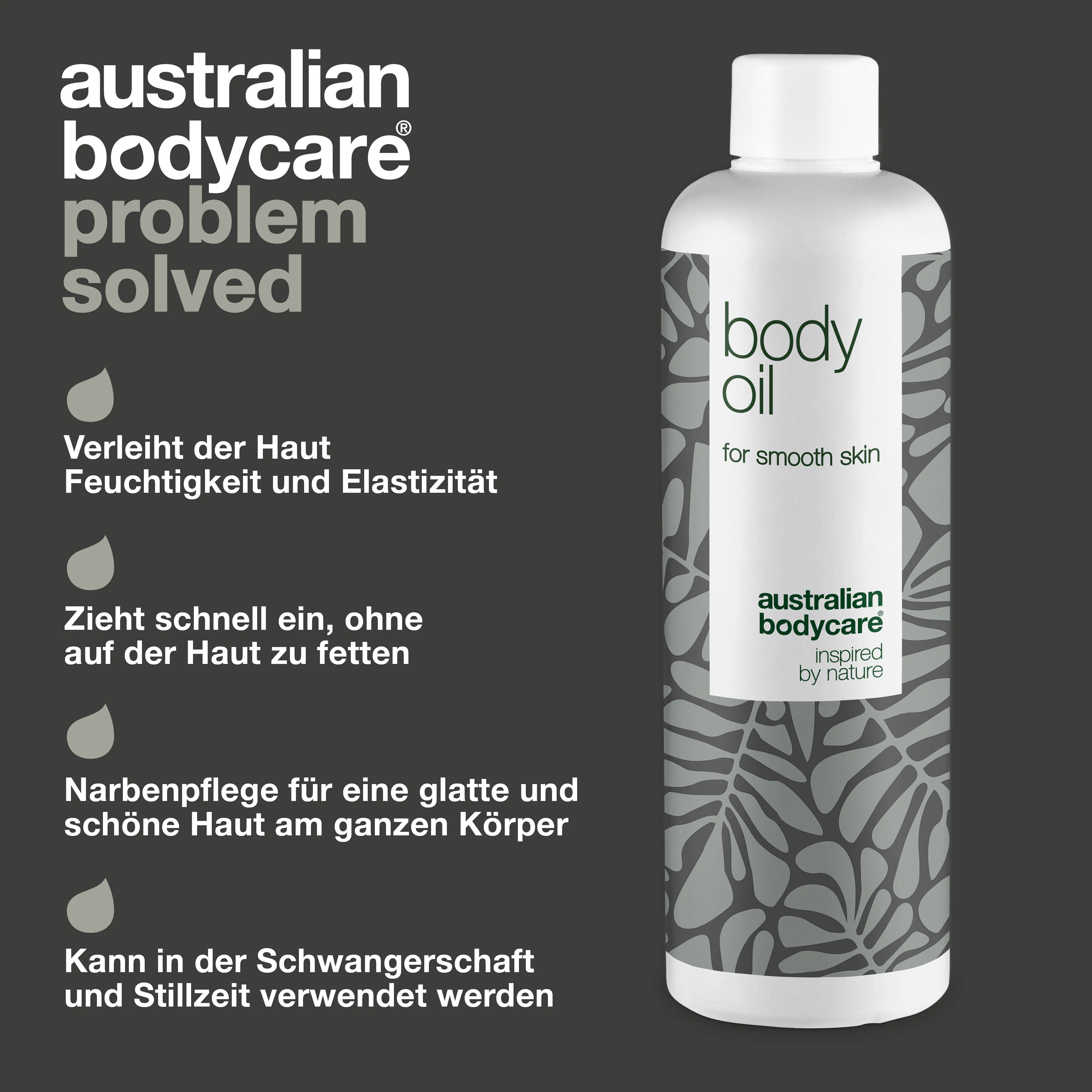 Body Oil – Reduziert Dehnungsstreifen, Narben und Pigmentflecken — Body Oil reduziert Dehnungsstreifen, Narben und Pigmentflecken. Mit Mandelöl, Squalan und Vitamin E für eine hydratisierte, geschmeidige Haut. - Image 3