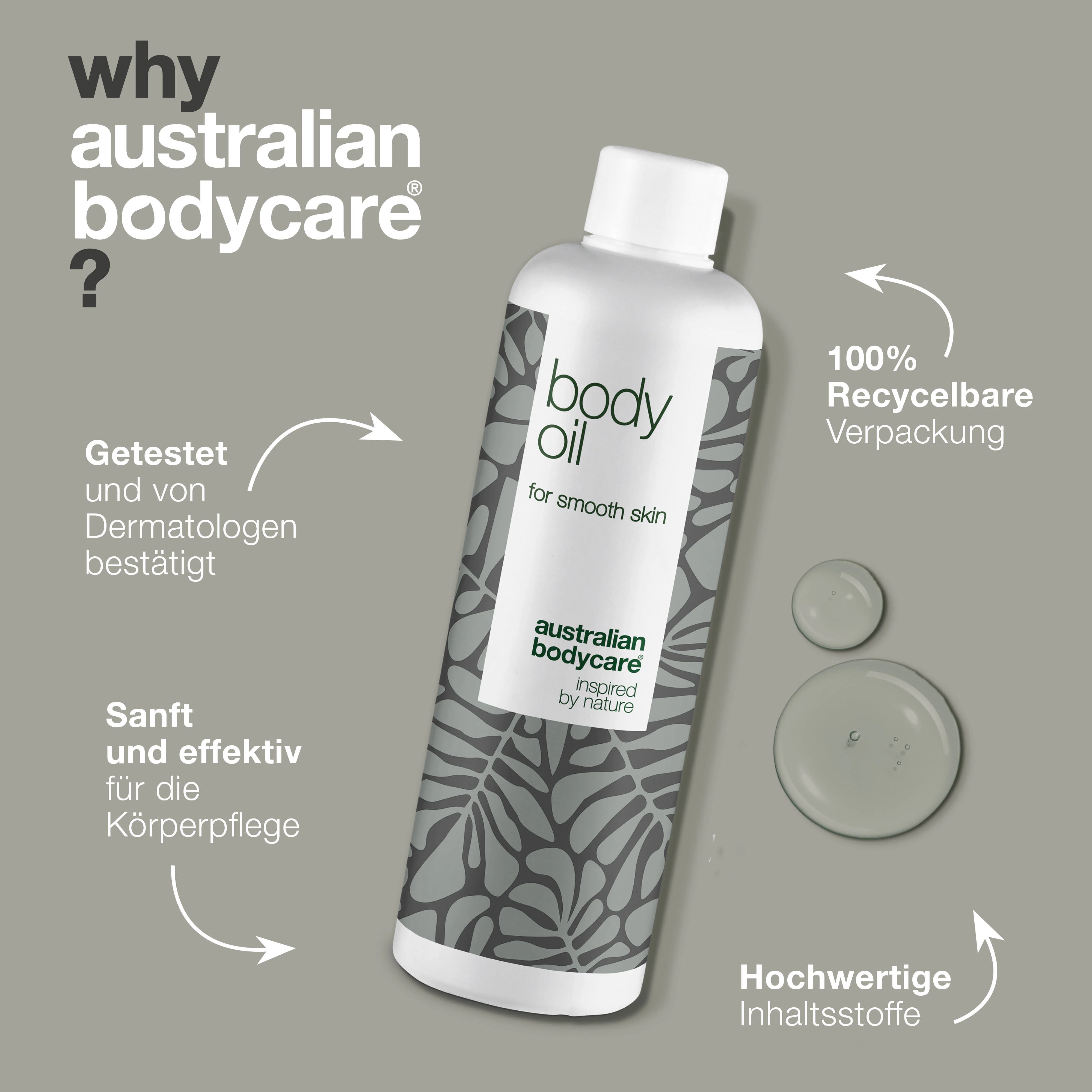 Body Oil – Reduziert Dehnungsstreifen, Narben und Pigmentflecken — Body Oil reduziert Dehnungsstreifen, Narben und Pigmentflecken. Mit Mandelöl, Squalan und Vitamin E für eine hydratisierte, geschmeidige Haut. - Image 4