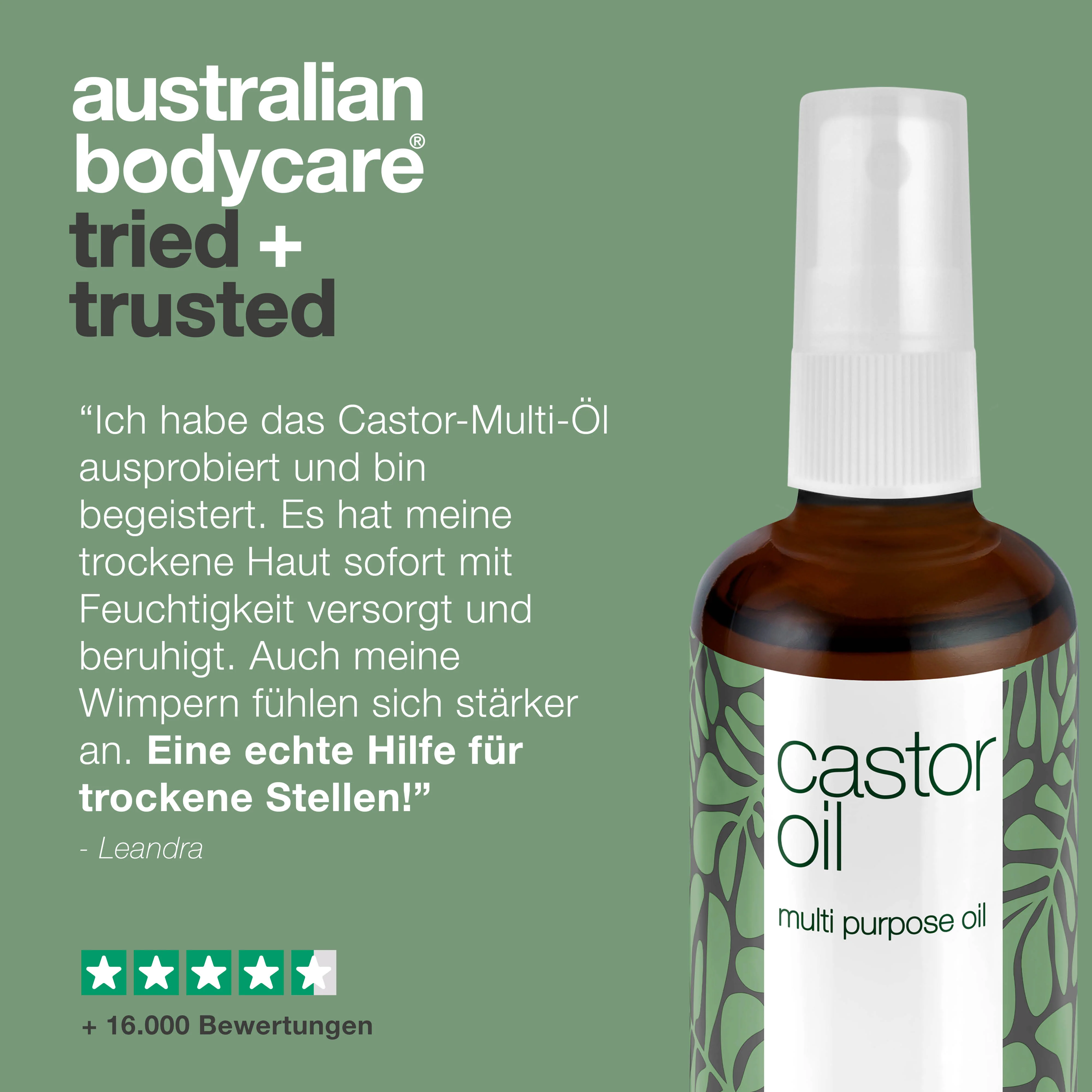 Castor Oil – Pflegendes Rizinusöl für Haut & Haare — Feuchtigkeitsspendendes Rizinusöl für Haut, Haare, Wimpern & Brauen. Pflegt die Kopfhaut & stärkt Wimpern. 100 % natürlich. - Image 5