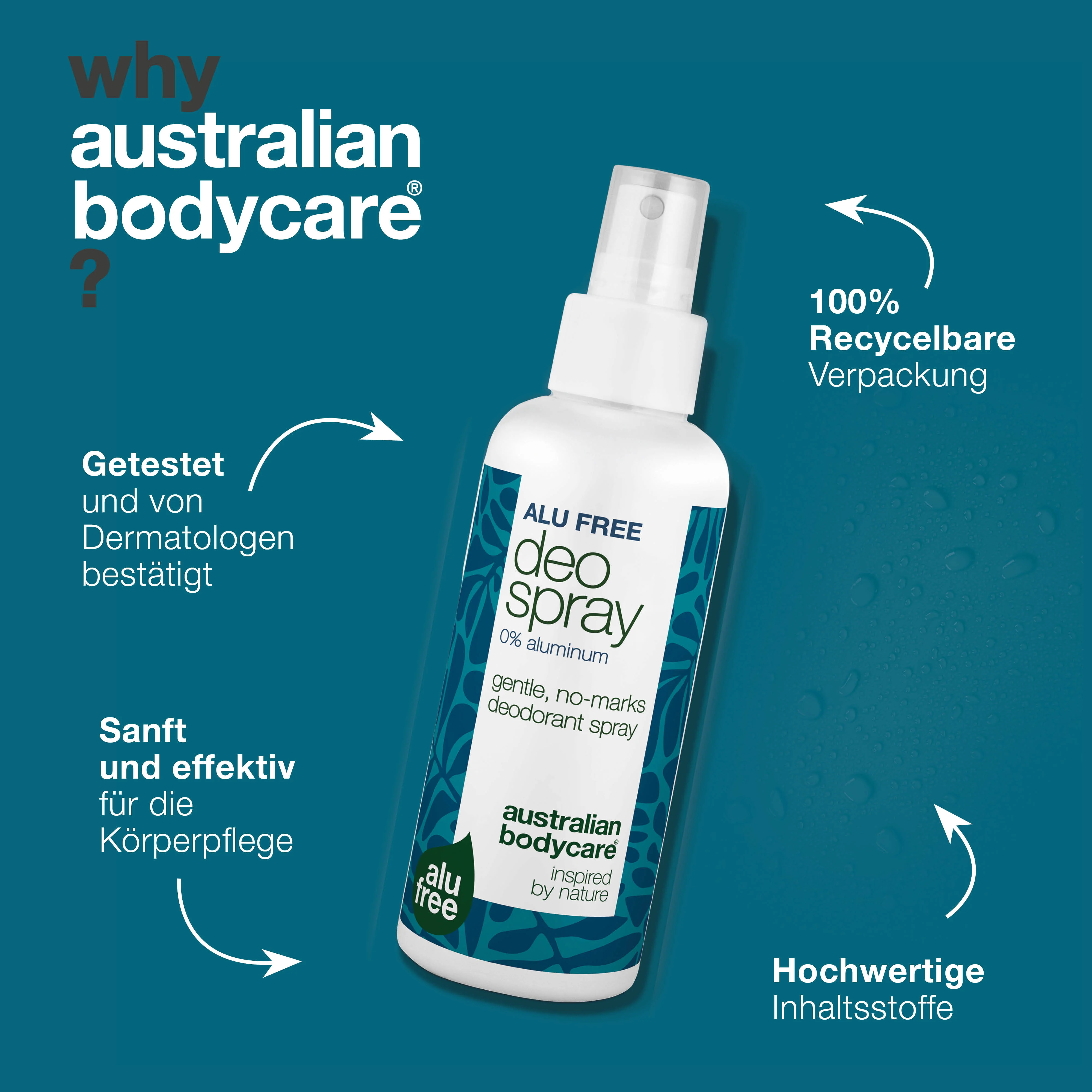 Aluminiumfreies Deodorant-Spray – Natürliche Frische — Aluminiumfreies Deodorant mit natürlichen Inhaltsstoffen. Bekämpft Gerüche, trocknet schnell und hält Sie den ganzen Tag frisch. - Image 4