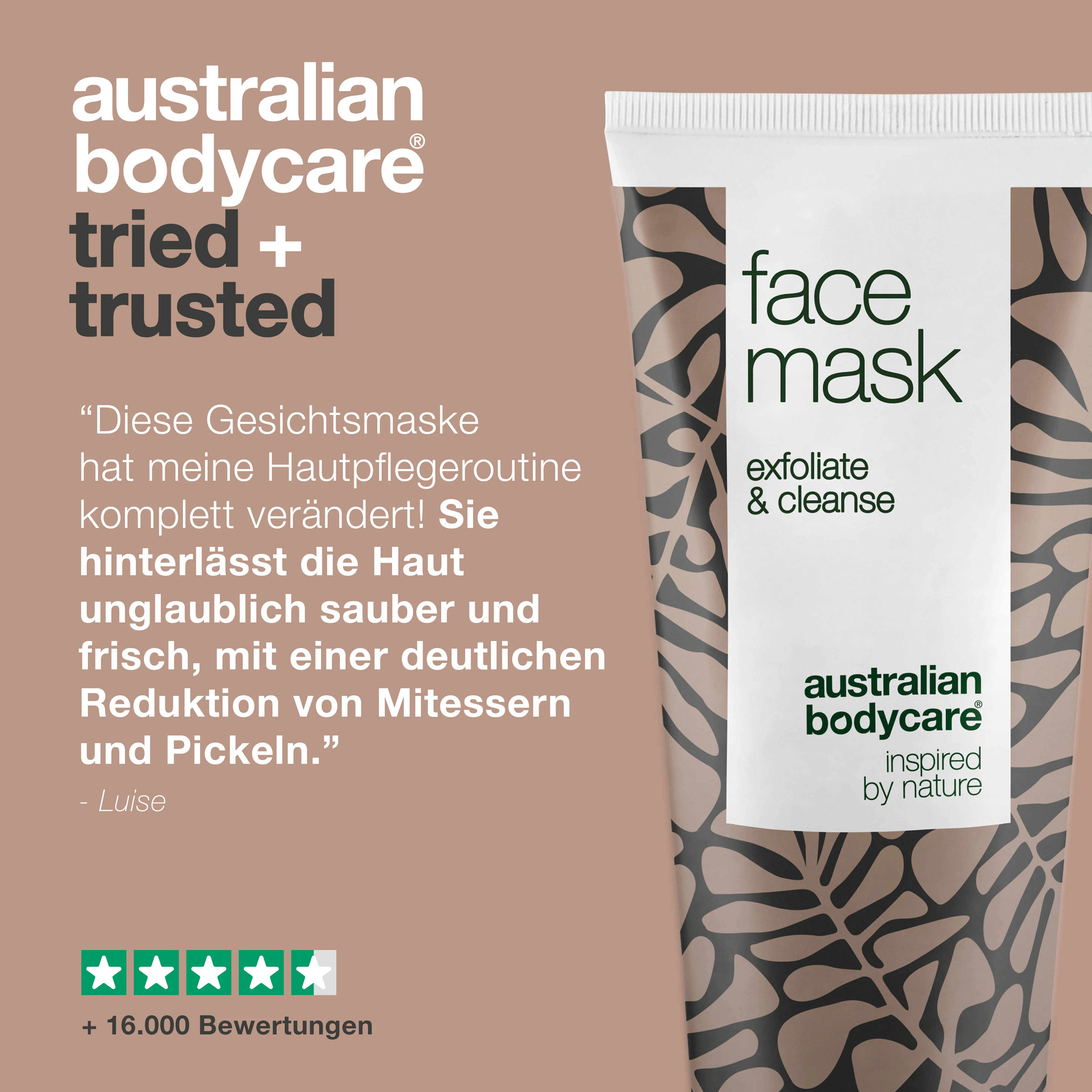 Anti Pickel Gesichtsmaske mit Teebaumöl — Für Pickel, unreine Haut & Mitesser | Gesichtspeeling für Männer & Frauen - Image 5