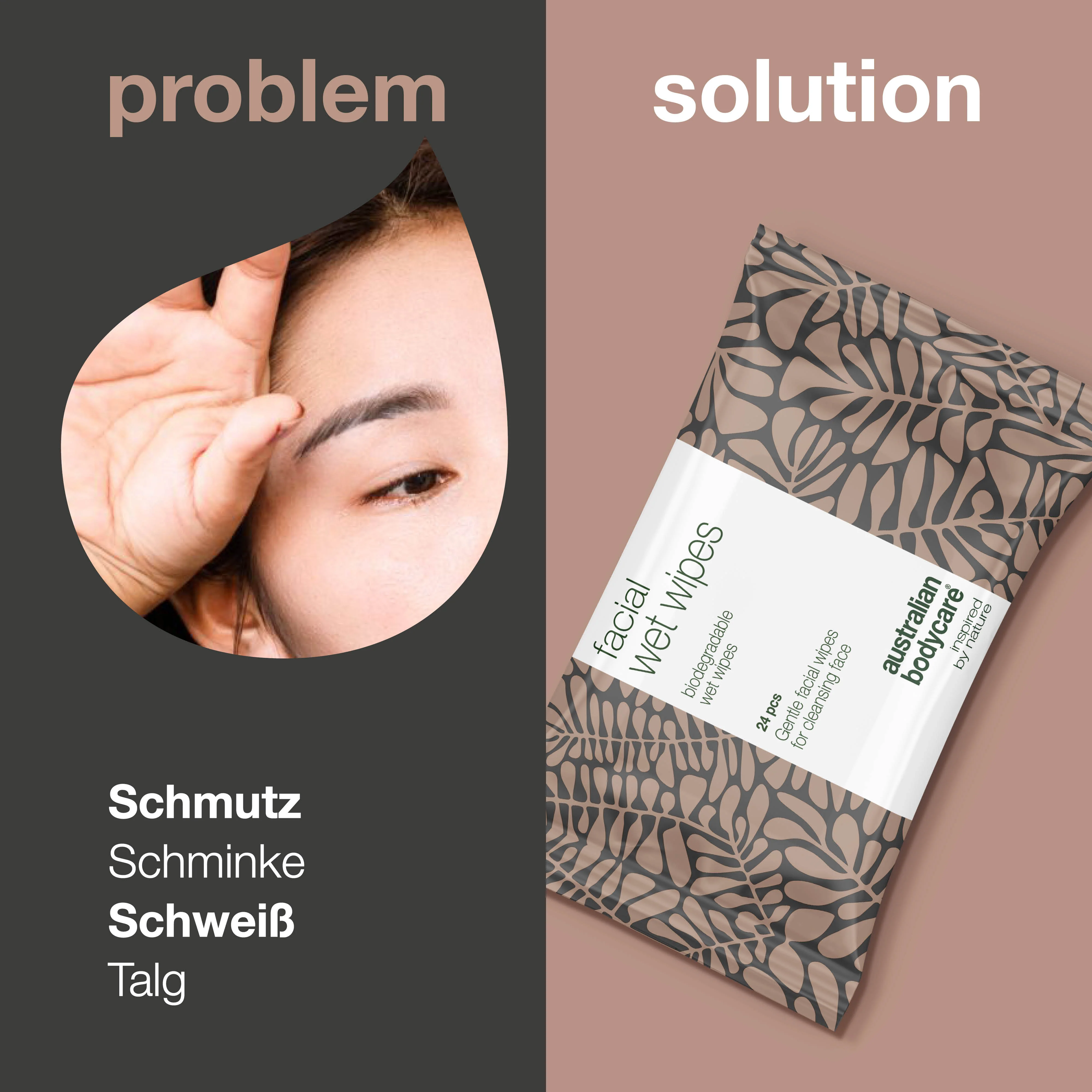 Abschminktücher 24 Stk. — Kosmetiktücher gegen Akne sowie empfindliche und fettige Haut oder zur Make-up Entfernung - Image 2