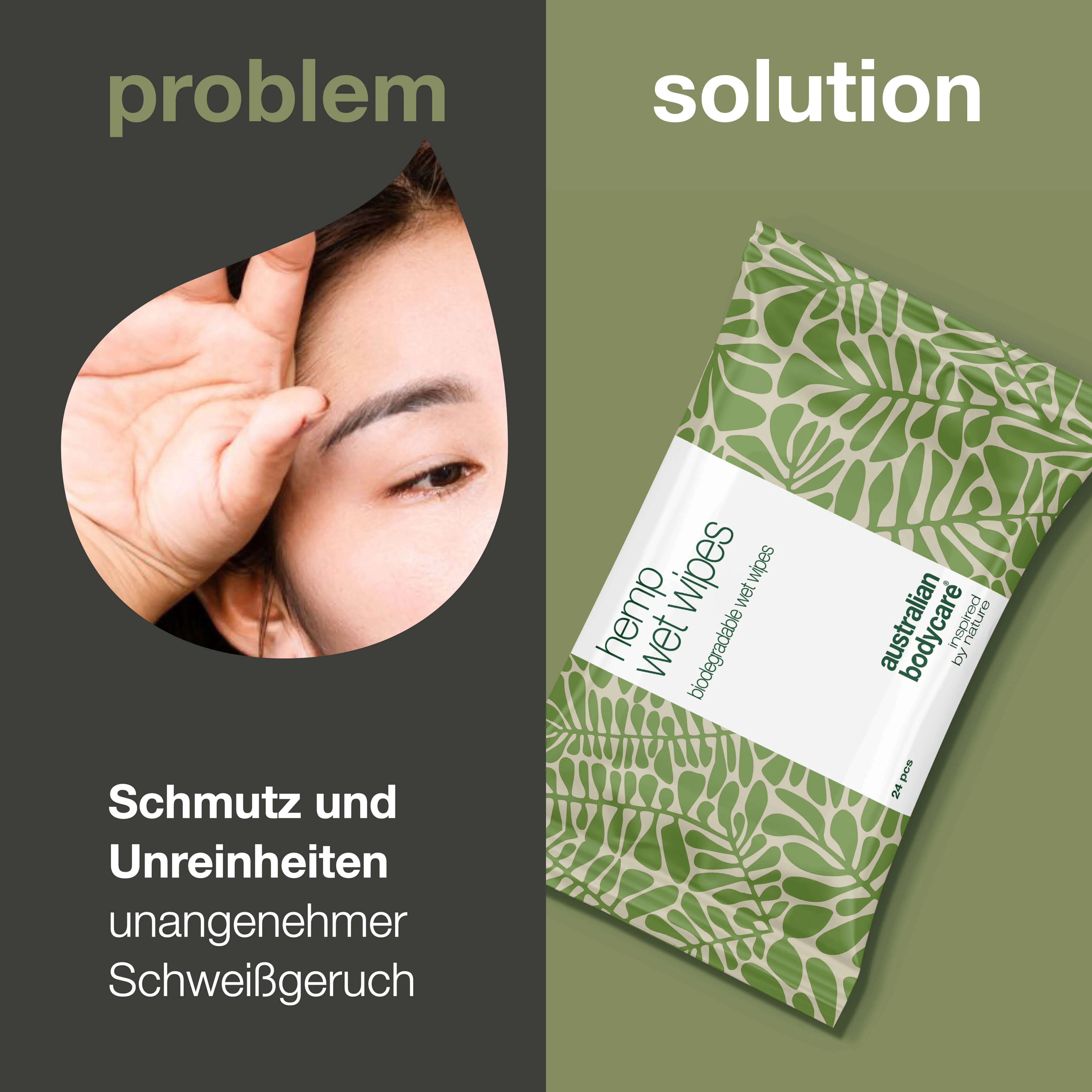 Reinigungstücher – sanfte Frische mit Hanf und Aloe Vera — Effektive Reinigungstücher, die die Haut erfrischen und mit Feuchtigkeit versorgen. Mit Hanfsamenöl & Aloe Vera. Perfekt für Gesicht & Hände - Image 2