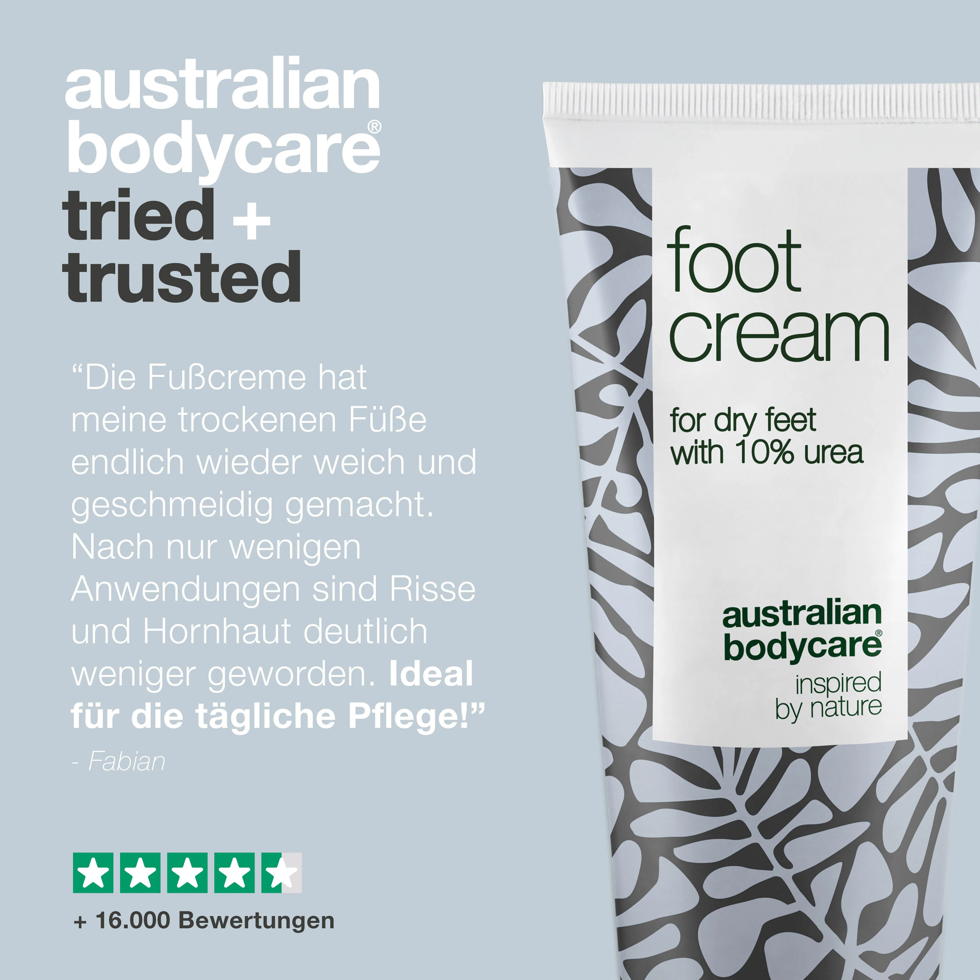 Fußcreme mit 10 % Urea für trockene füße — Fußcreme für Frauen & Männer bei Hornhaut und Fußschweiß - Image 5