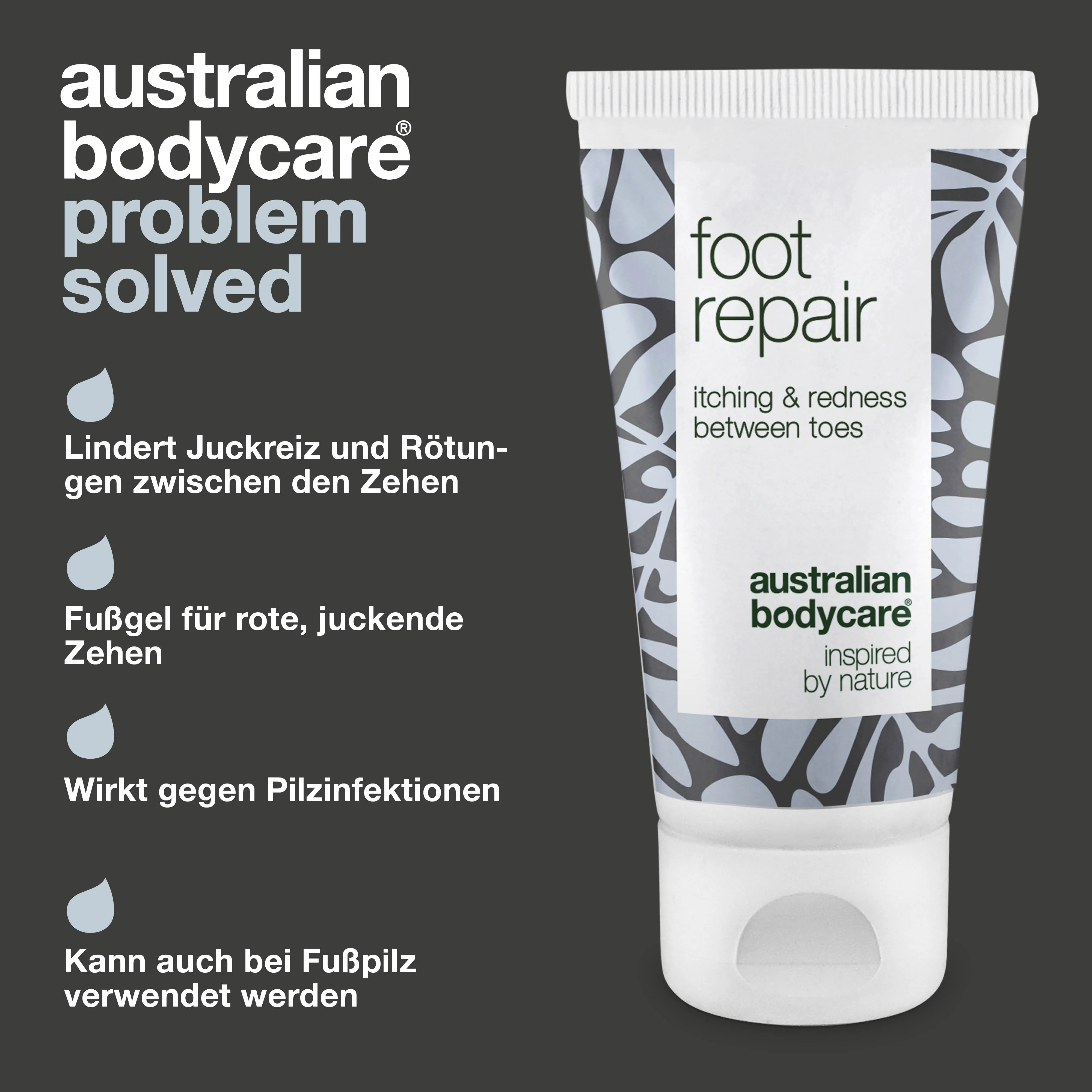 Fußgel mit Teebaumöl — Natürliches Gel für Frauen & Männer zur Fußpflege bei Juckreiz, Brennen, Rötungen zwischen den Zehen - Image 3