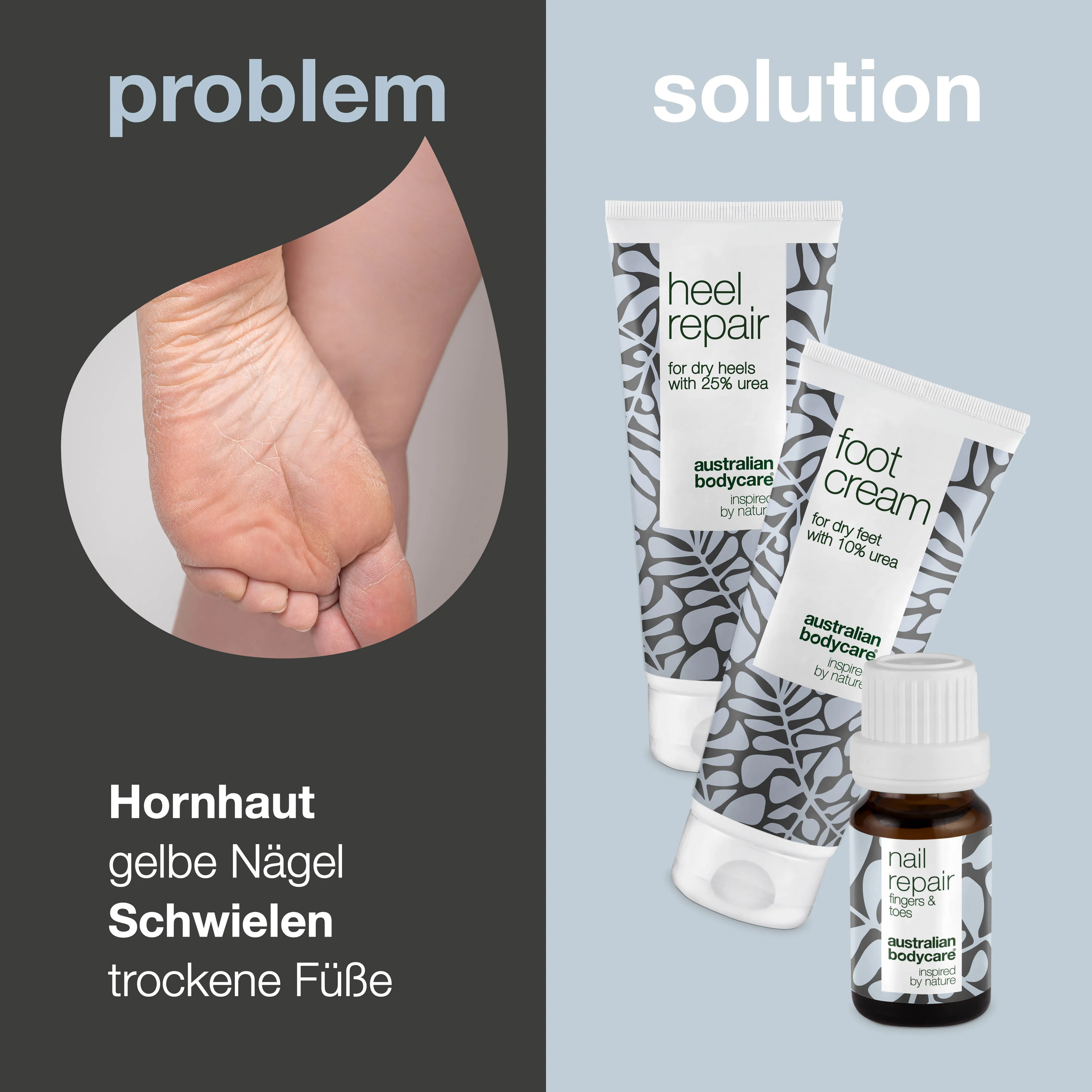 Fuß und Nagelset bei Hornhaut — 3 Produkte für Hornhaut und verfärbte Nägel - Image 2