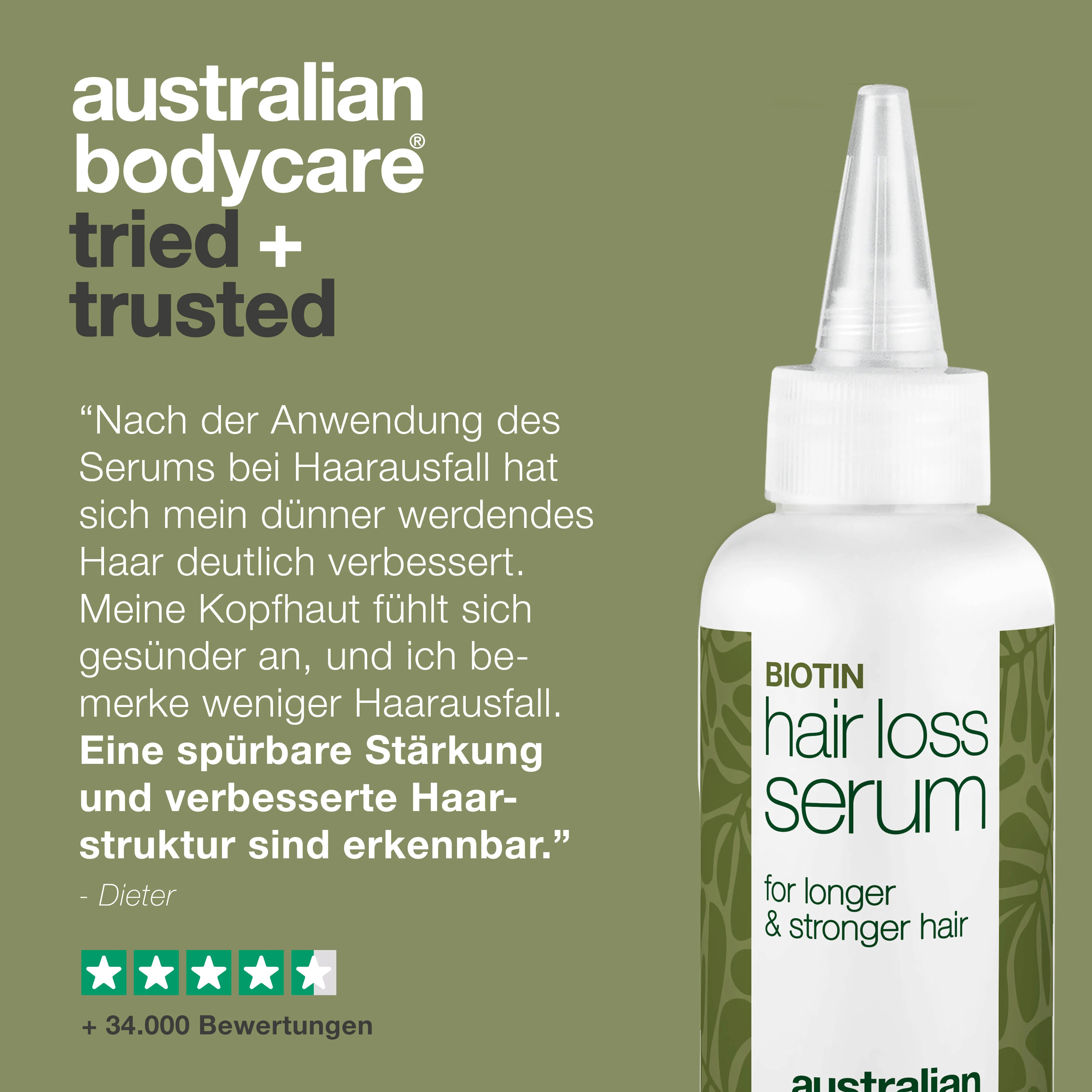 Haarserum gegen Haarausfall mit Biotin, Capilia Longa & Koffein — Effektives Haarserum mit Biotin, Capilia Longa & Koffein. Stärkt dünnes Haar und nährt die Kopfhaut für gesundes Wachstum! - Image 5