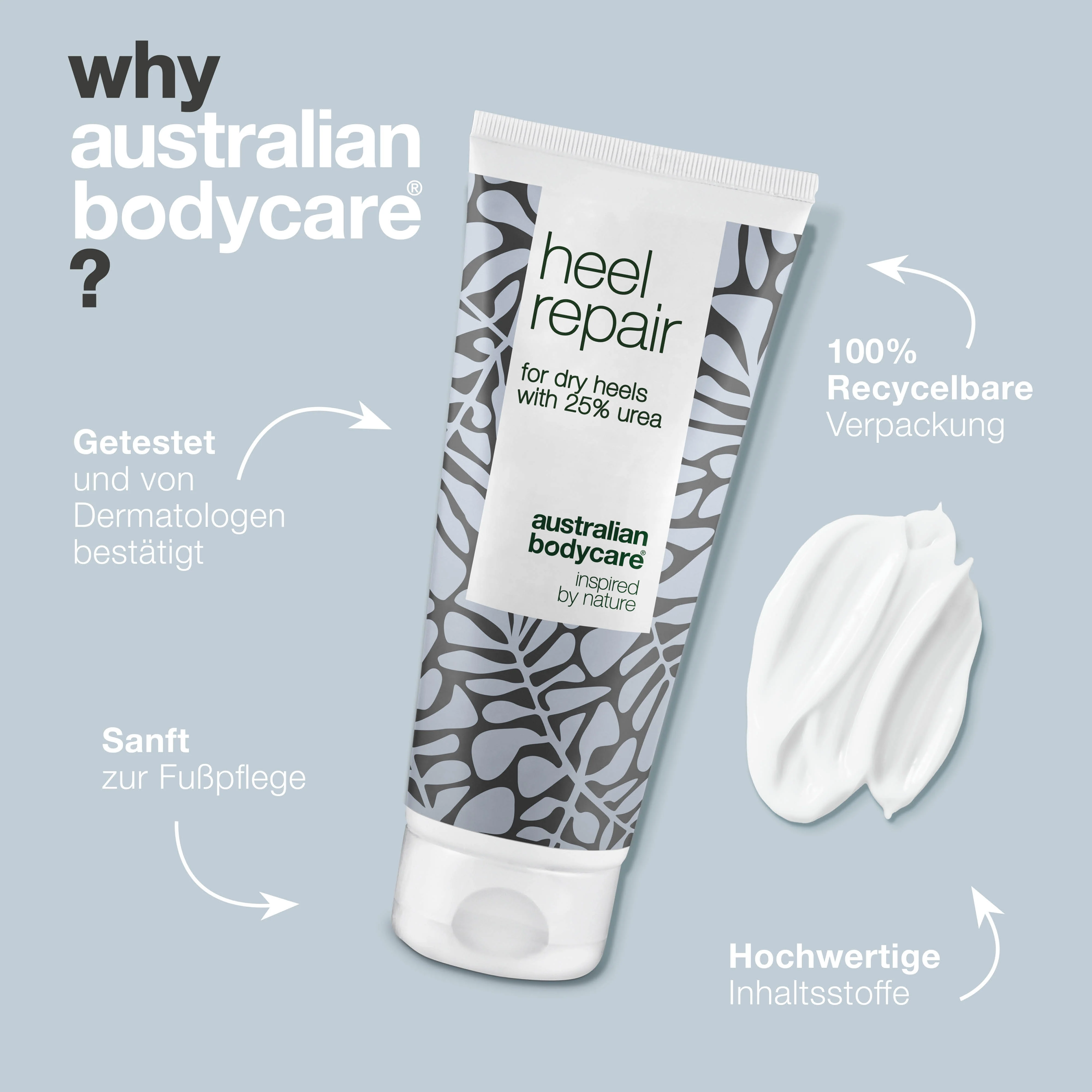 Anti Hornhaut Intensiv Creme mit 25 % Urea — Schrundensalbe für rissige Fersen - Image 4