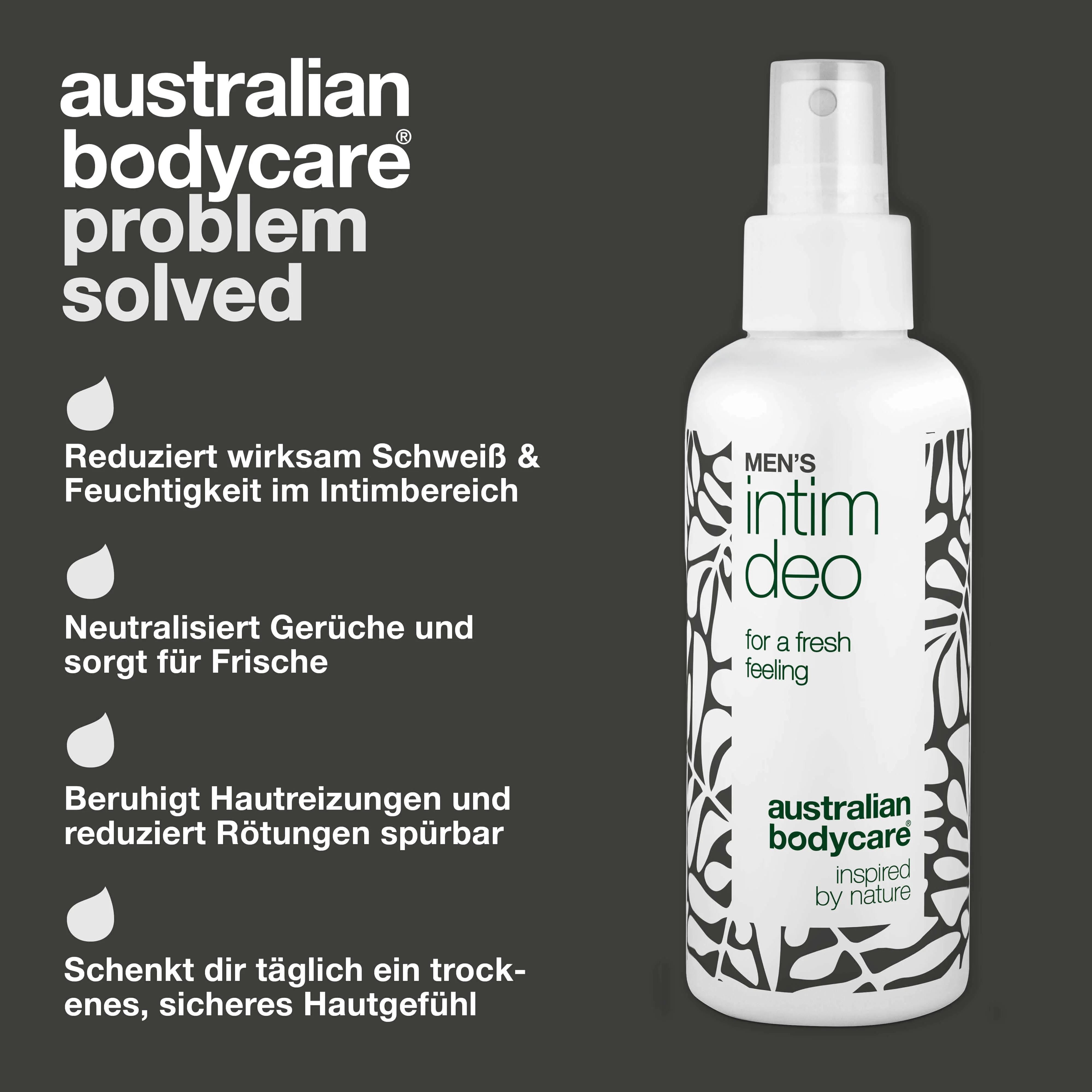 Intim-Deo für Männer gegen Schweiß, Geruch und Reibung — Intim-Deo für Männer, das Schweiß, Geruch und Reibung reduziert. Frische und Komfort für den ganzen Tag. - Image 3