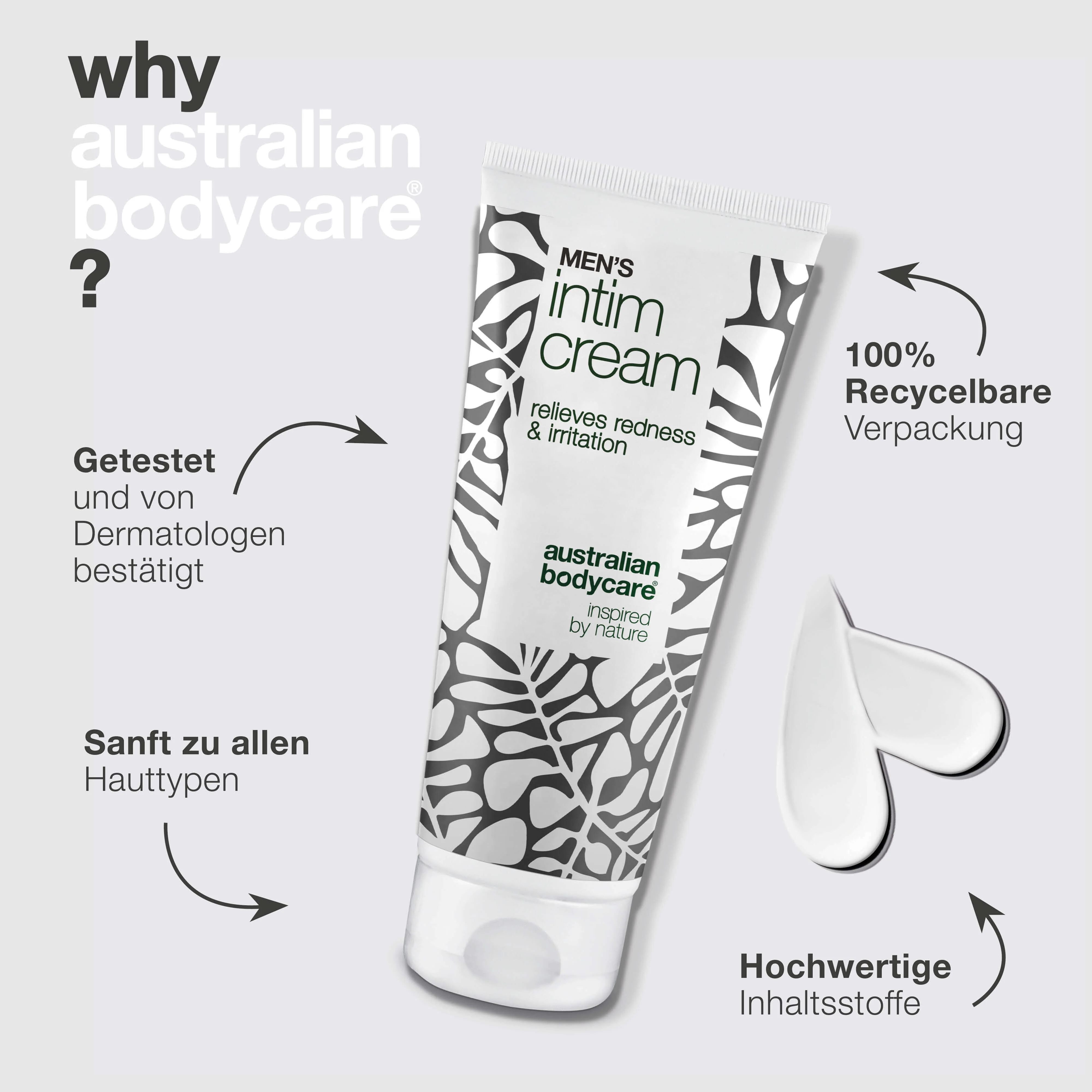 Intimcreme für Männer – lindert Juckreiz und Reibung — Intimcreme für Männer schützt vor Rötungen und Irritationen. Mit Sheabutter, Bienenwachs und Zink für optimalen Schutz und Pflege. - Image 4