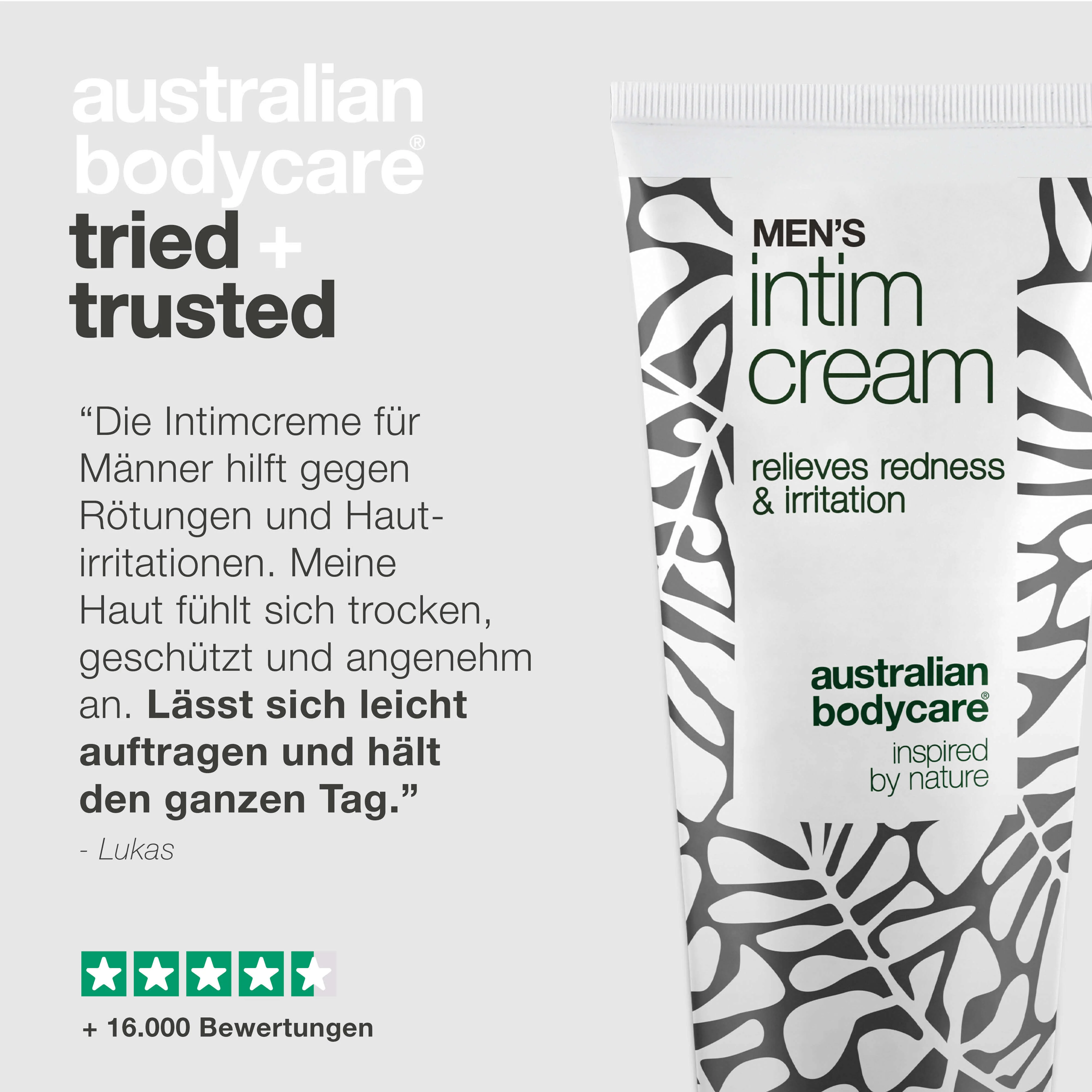 Intimcreme für Männer – lindert Juckreiz und Reibung — Intimcreme für Männer schützt vor Rötungen und Irritationen. Mit Sheabutter, Bienenwachs und Zink für optimalen Schutz und Pflege. - Image 5