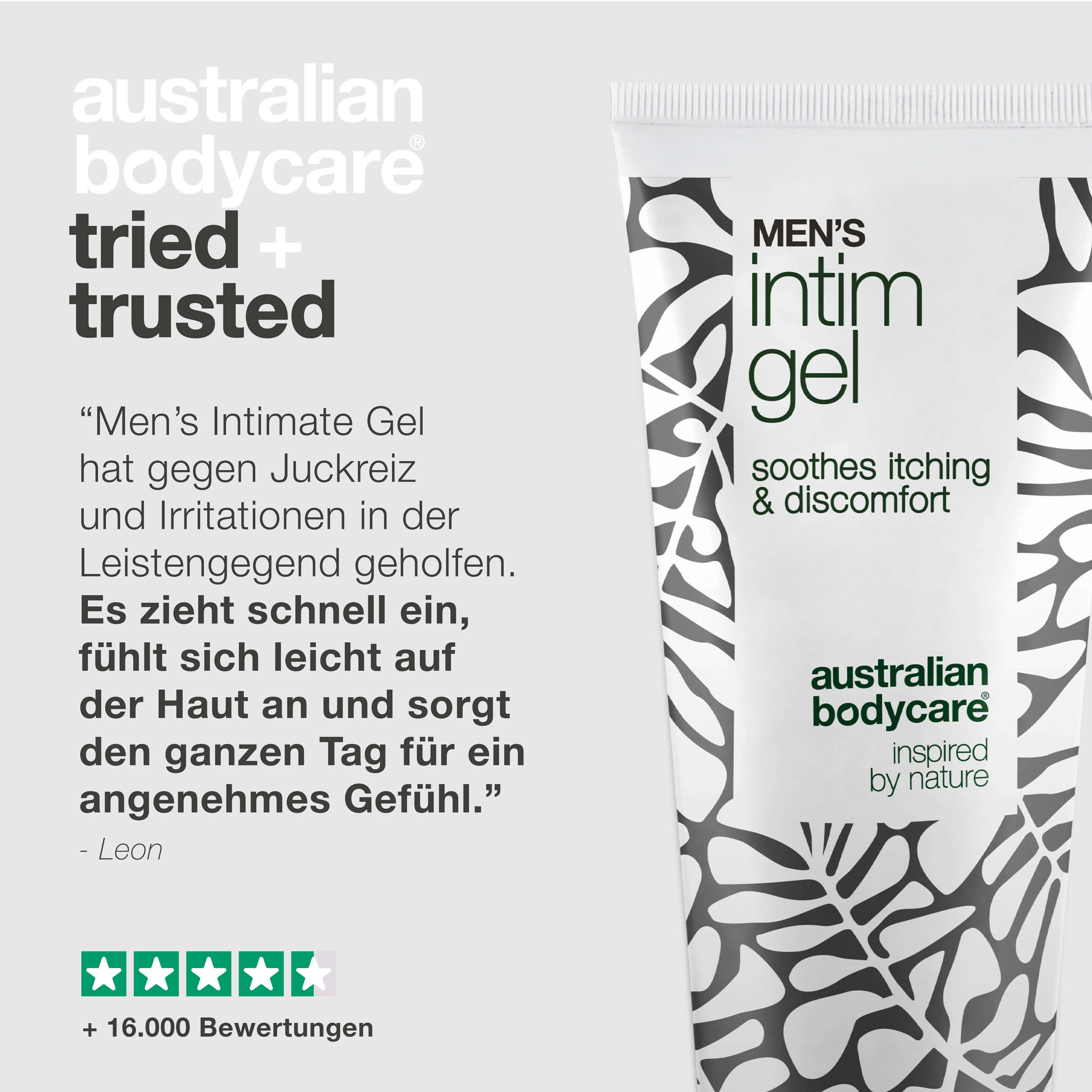 Intimgel für Männer – Lindert Juckreiz und Hautreizungen — Verabschiede dich von Juckreiz mit Intimgel für Männer. Hält die Haut frisch & gepflegt mit nicht fettender, schnell einziehender Formel - Image 5
