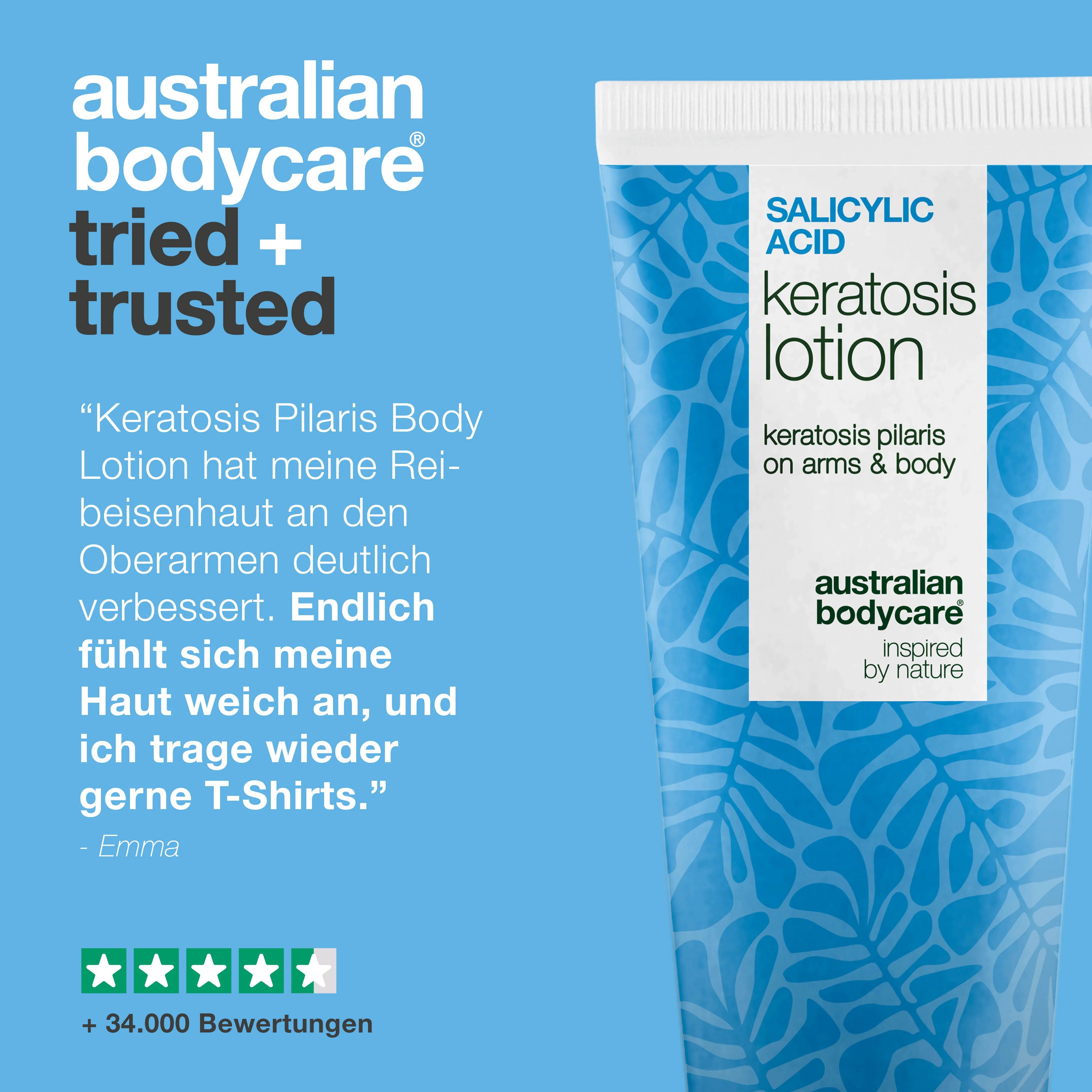 Körperlotion bei Keratosis Pilaris & Reibeisenhaut — Body lotion gegen Keratosis Pilaris. Glättet mit Salicylsäure, Niacinamid und Zink. Für raue, trockene Haut. - Image 5