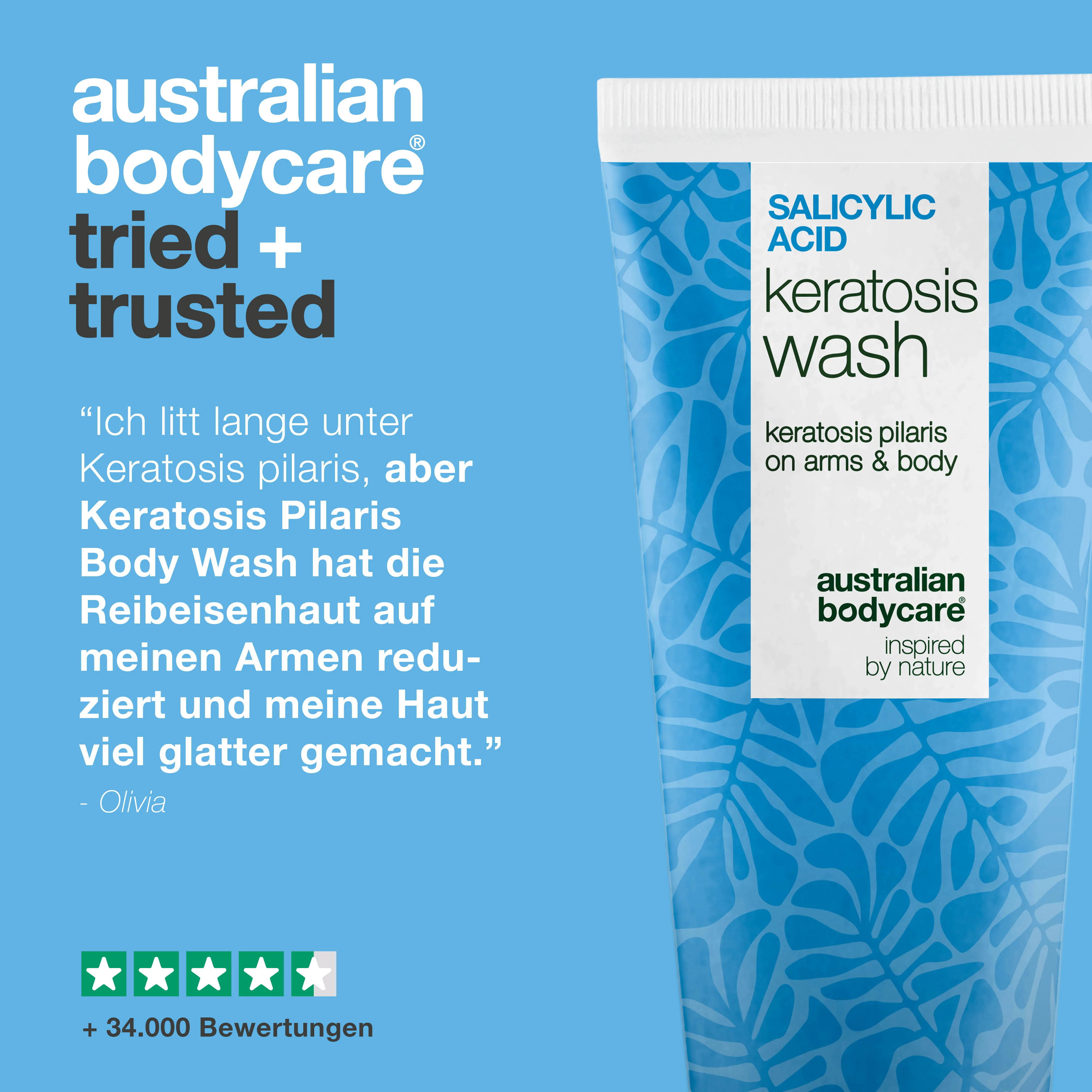 Keratosis Pilaris Duschgel – gegen Reibeisenhaut und Knötchen — Keratosis Pilaris Duschgel gegen Reibeisenhaut. Mit Salicylsäure, Niacinamid und Glycerin für glatte, hydratisierte Haut. - Image 5