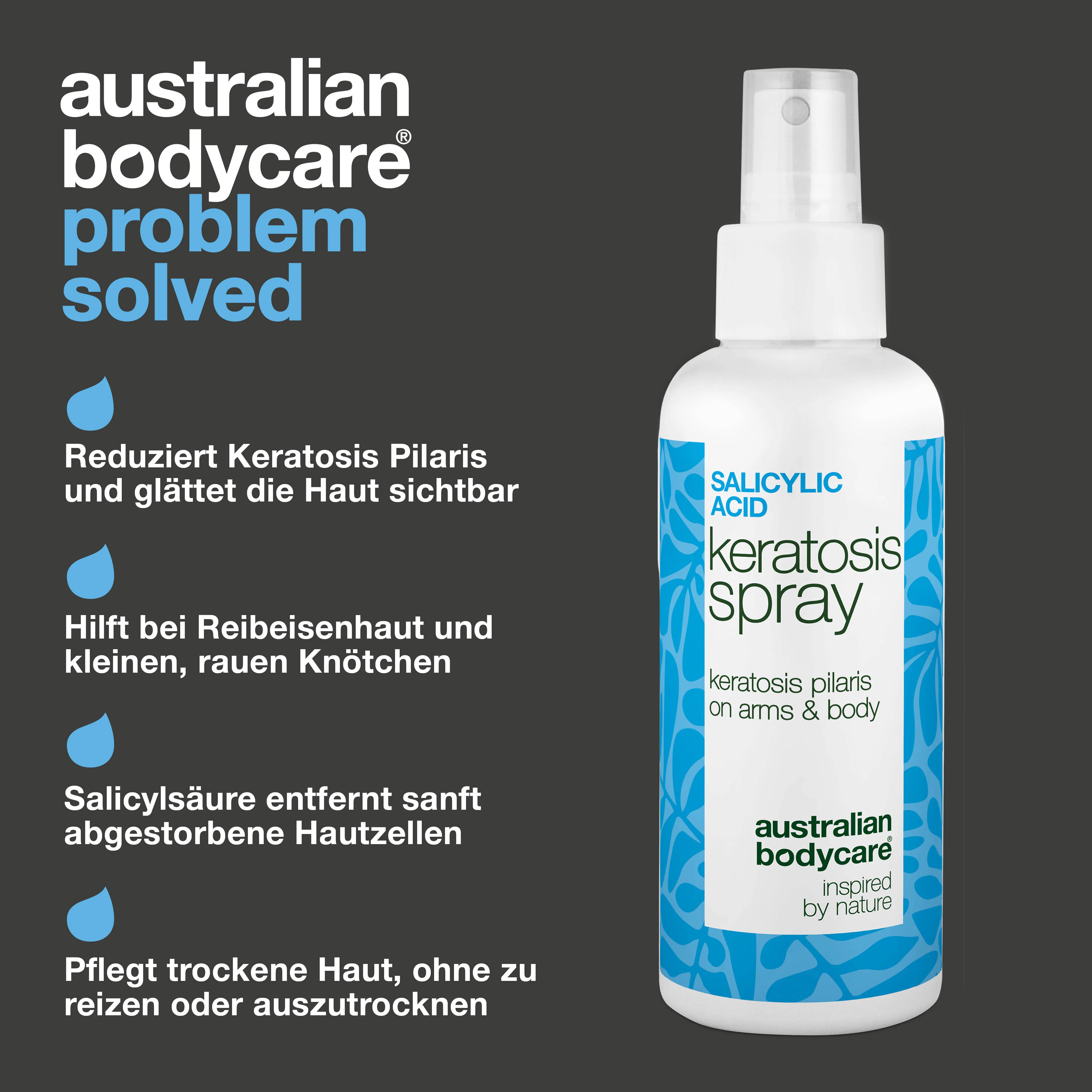 Spray bei Keratosis Pilaris und Reibeisenhaut an Armen und Beinen — Keratosis Pilaris Spray glättet raue Haut und Pickelchen. Mit Salicylsäure zur sanften, tiefenwirksamen Exfoliation. - Image 3