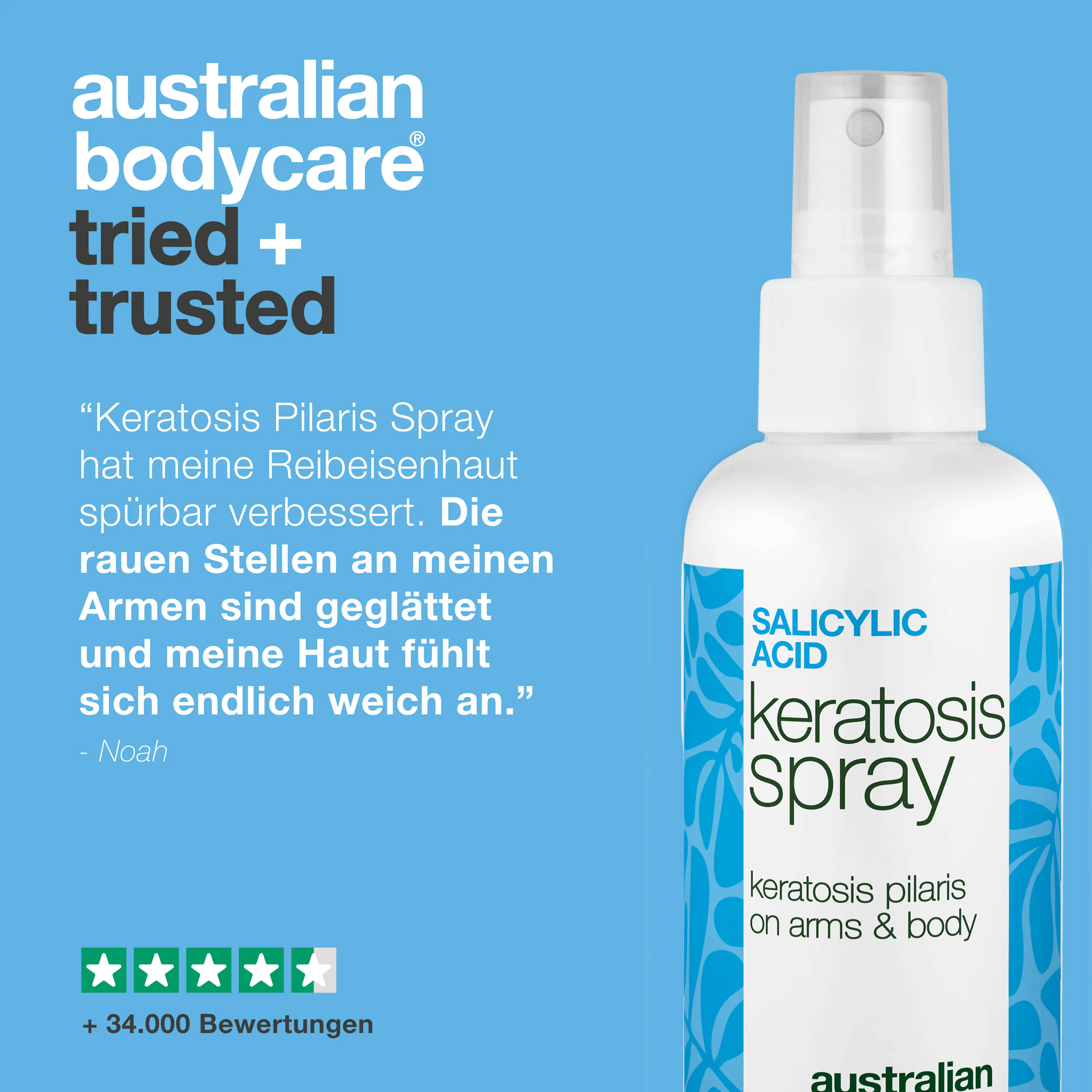 Spray bei Keratosis Pilaris und Reibeisenhaut an Armen und Beinen — Keratosis Pilaris Spray glättet raue Haut und Pickelchen. Mit Salicylsäure zur sanften, tiefenwirksamen Exfoliation. - Image 5