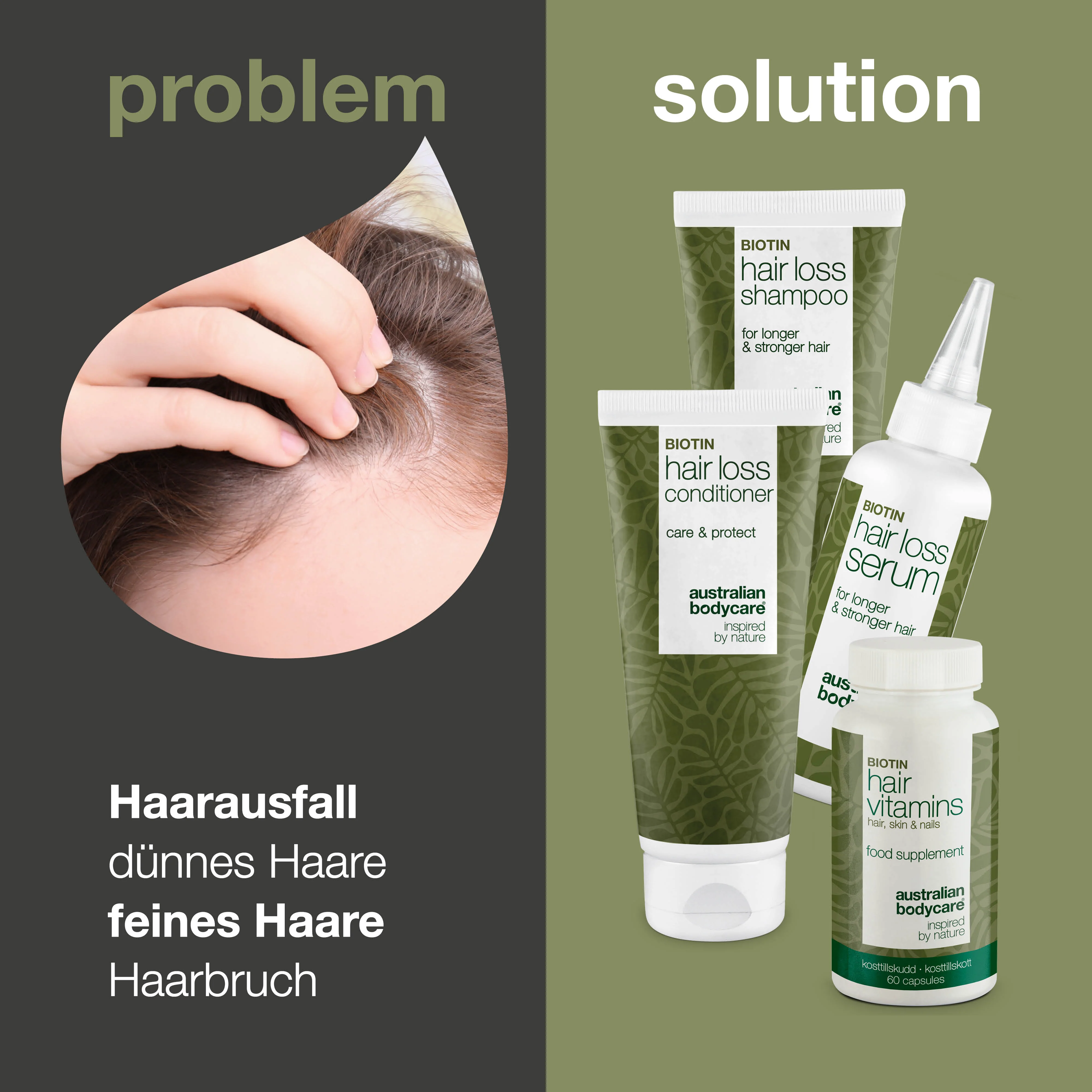 4 Produkte bei dünnem Haar und Haarausfall — Haarausfallprodukte mit Biotin, Teebaumöl und Capilia Longa - Image 2