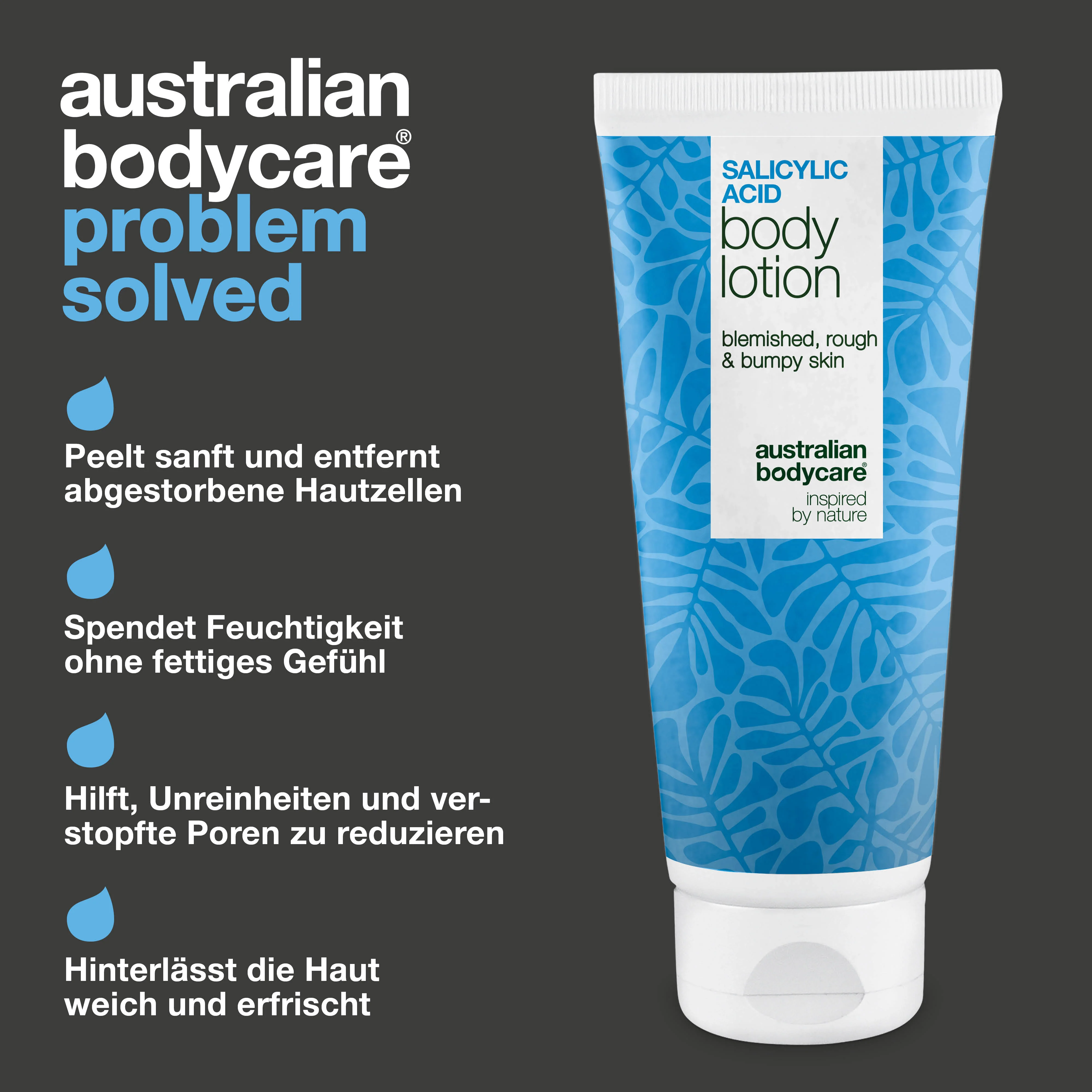 Körperlotion mit Salicylsäure – für trockene und raue Haut — Body Lotion mit Salicylsäure exfoliert sanft, spendet Feuchtigkeit und sorgt für eine glatte, weiche Haut. Ideal für die tägliche Pflege. - Image 3