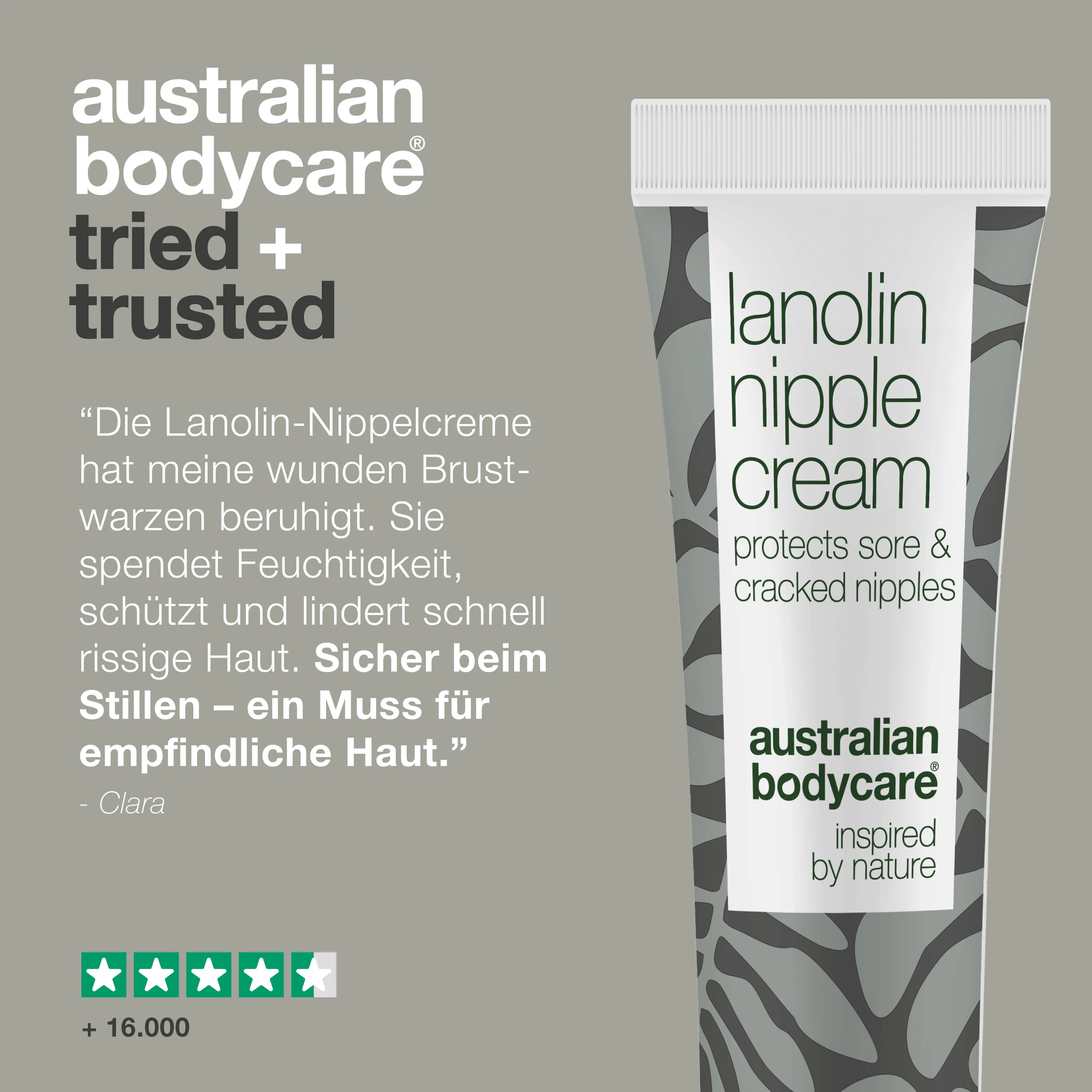 Lanolin-Nippelcreme für trockene und sensible Haut — Schützen und pflegen Sie empfindliche Brustwarzen mit Lanolincreme. Macht die Haut weich und hydratisiert. - Image 5