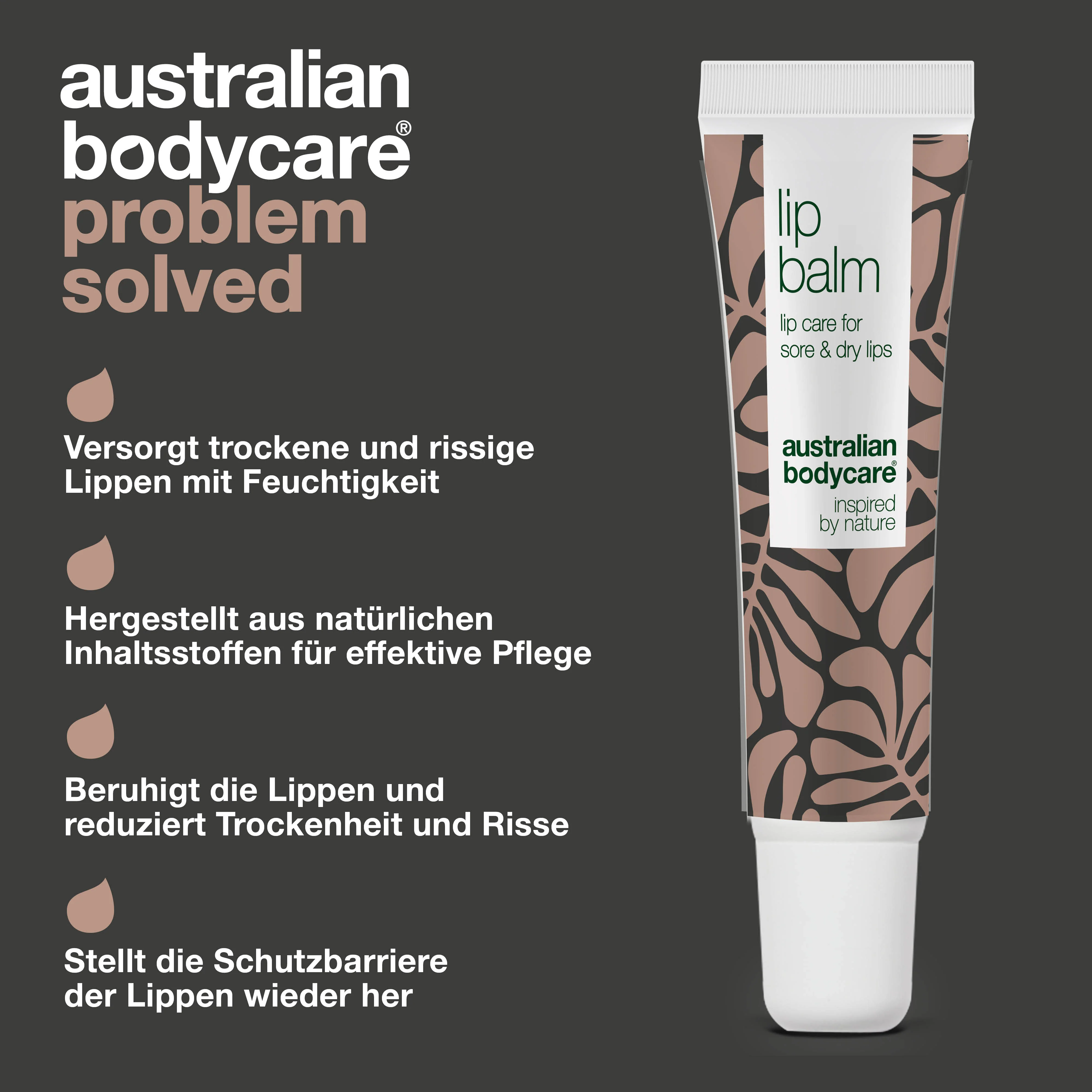 Lippenbalsam zur Pflege von trockenen & rissige Lippen — Lip balm mit Teebaumöl zur trockenen Lippen & Pflege von Fieberbläschen - Image 3
