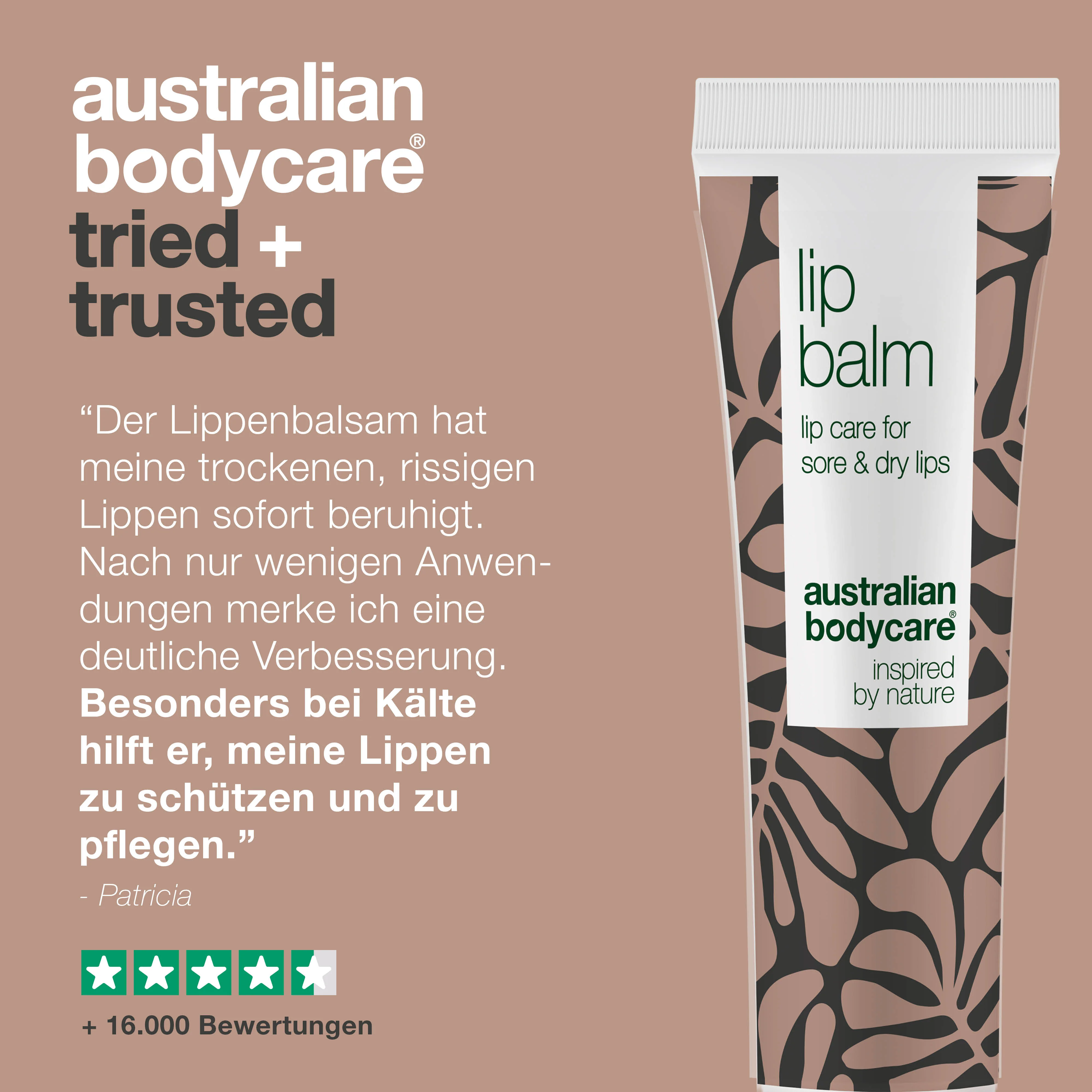 Lippenbalsam zur Pflege von trockenen & rissige Lippen — Lip balm mit Teebaumöl zur trockenen Lippen & Pflege von Fieberbläschen - Image 5